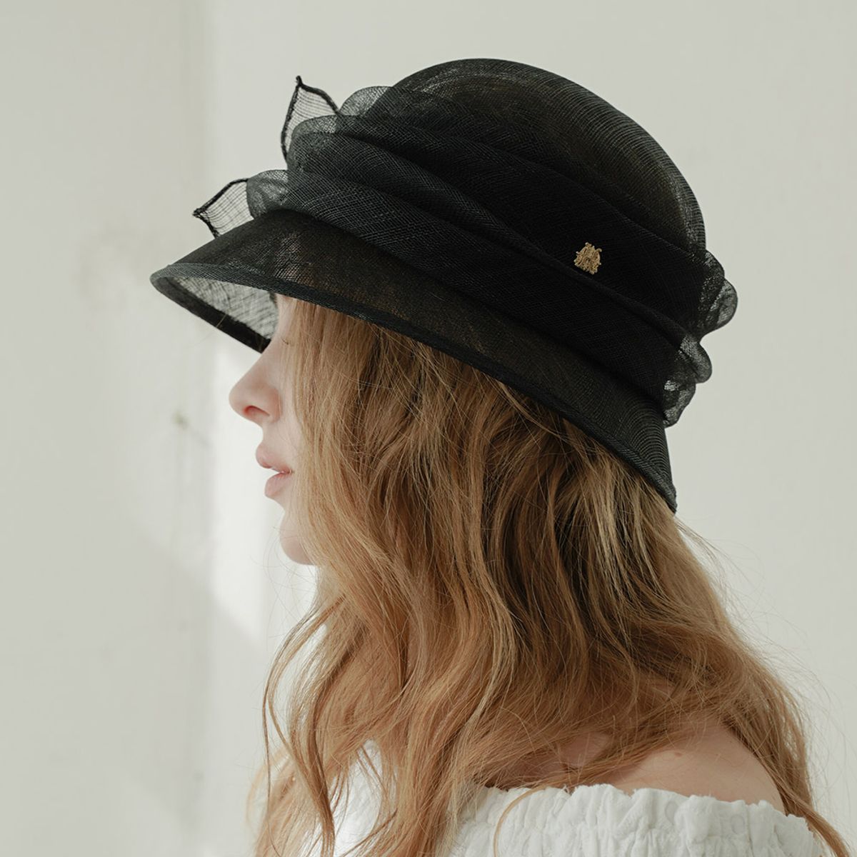 카리스 몬타포네(KARIS MONTAPPONE) 길리 GILI 레트로 클로슈 밀짚모자
