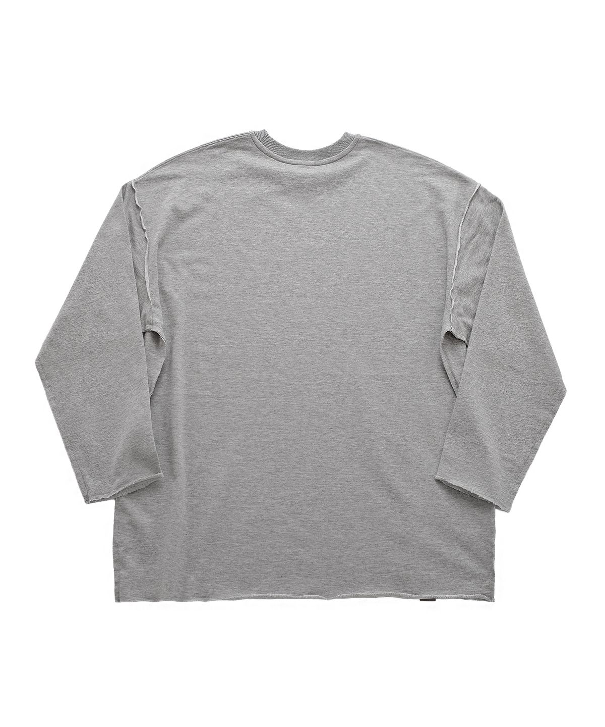 어낫띵(A NOTHING) VINTAGE P. DYEING CUT-OUT BOX TEE (Gray)