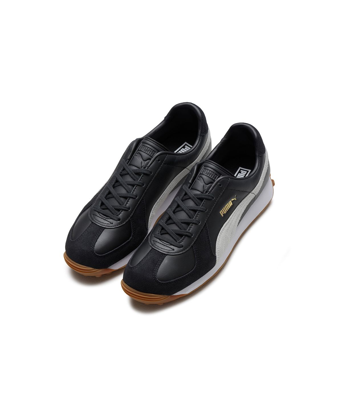 푸마(PUMA) 아미 트레이너 라이더 - 블랙:화이트:골드 / 386944-03