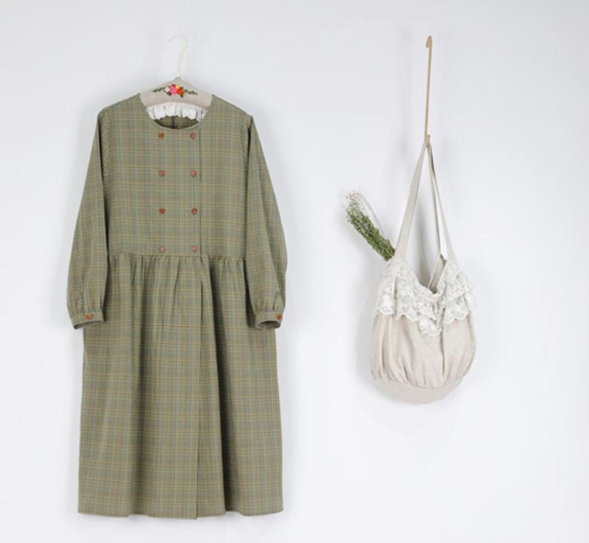 스타일바이미인(STYLEBYMIIN) 더블체크원피스자켓