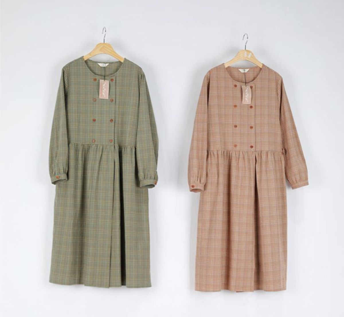 스타일바이미인(STYLEBYMIIN) 더블체크원피스자켓