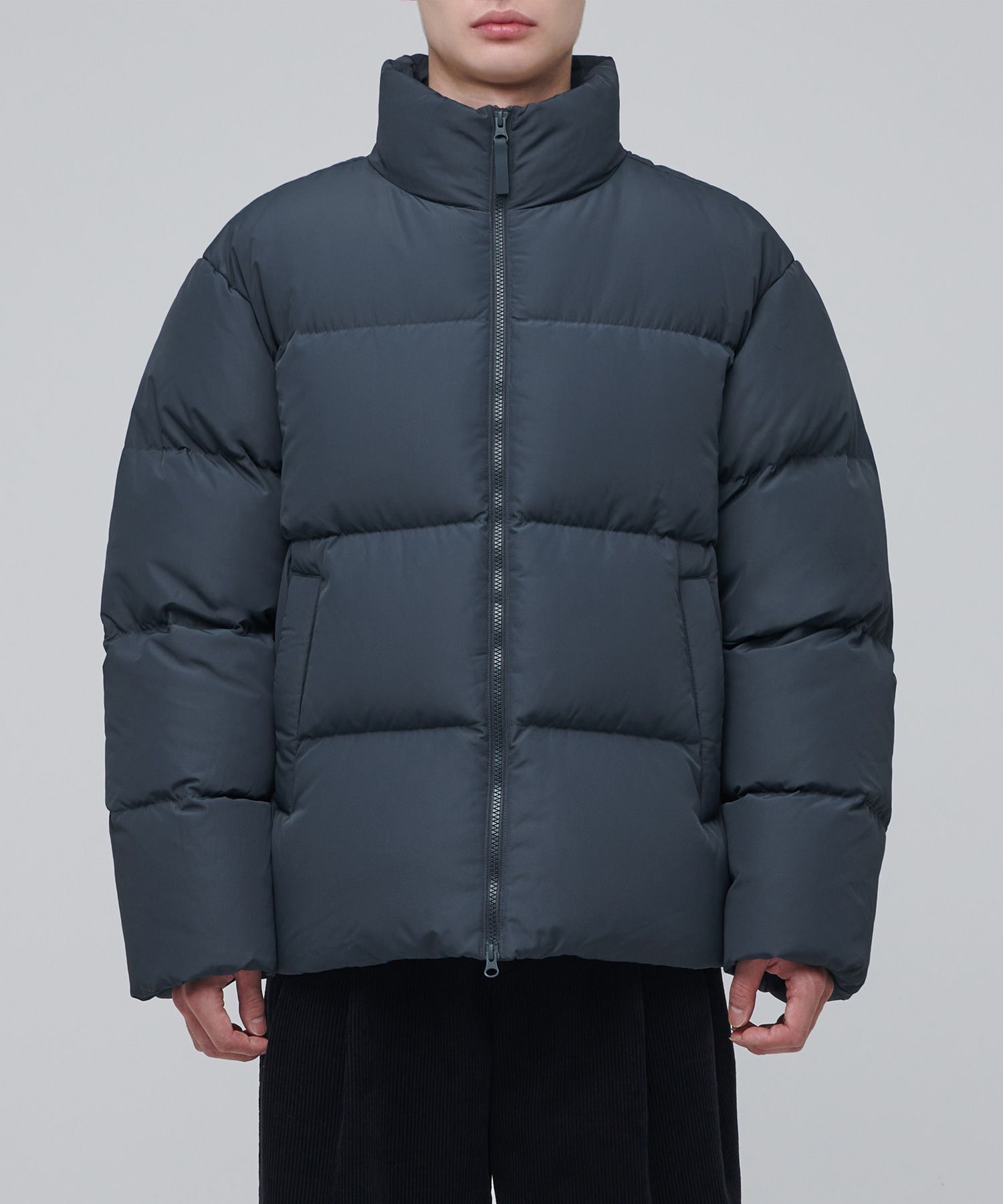 ジャケット・アウター   / short puffer down jacket MUSINSA | MUSINSA STANDARD DOWN SHORT PUFFER JACKET [IRON GRAY]