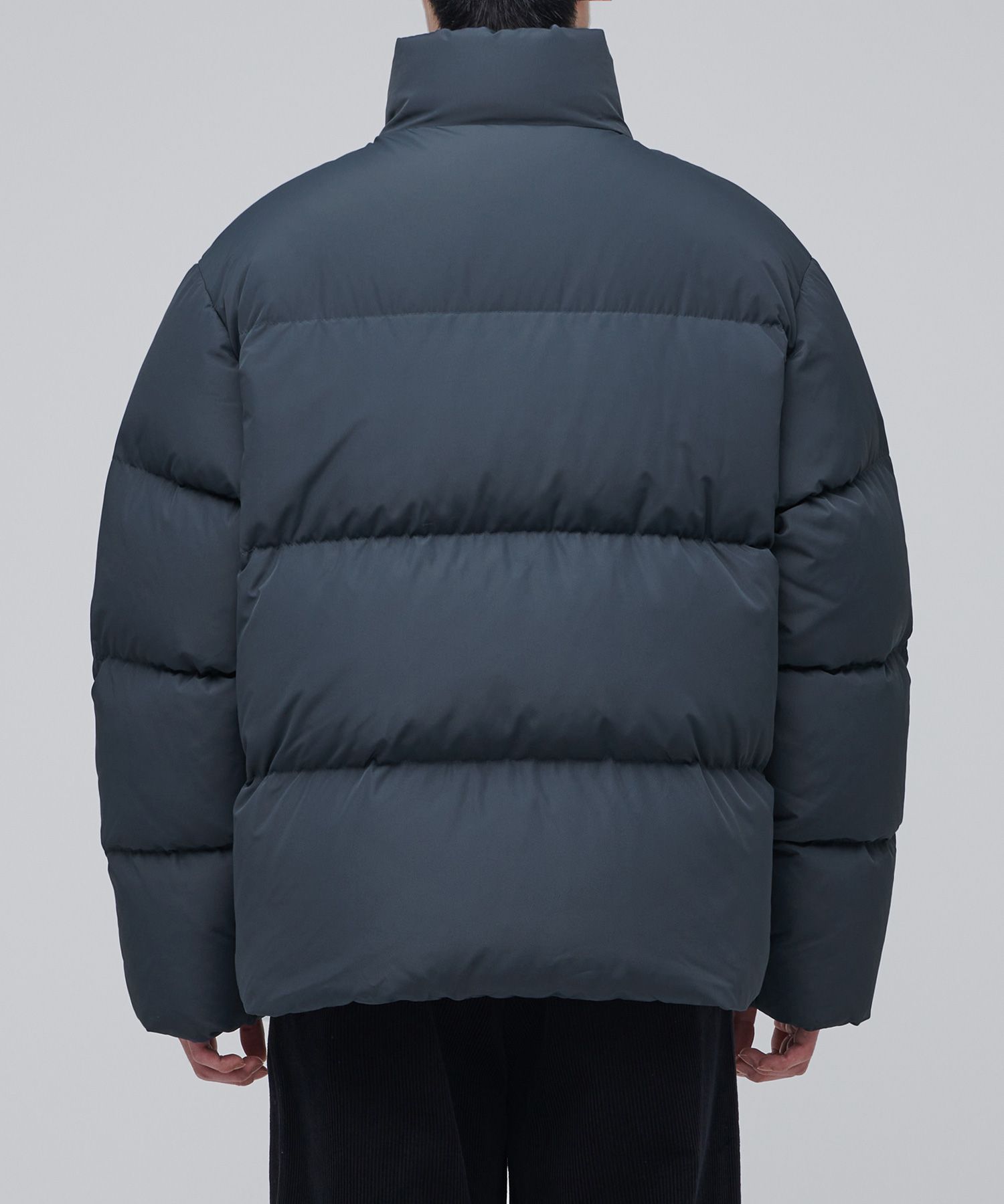 MUSINSA公式 | MUSINSA STANDARD DOWN SHORT PUFFER JACKET [IRON GRAY]