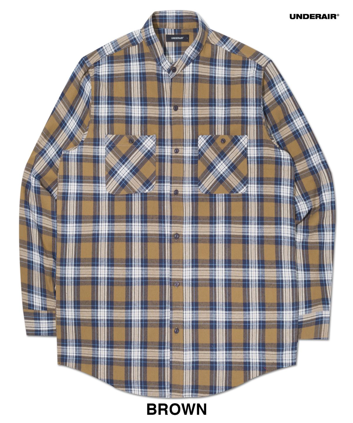언더에어(UNDERAIR) [차이나카라] STARRY HOUR CHECK SHIRTS (2 COLOR)