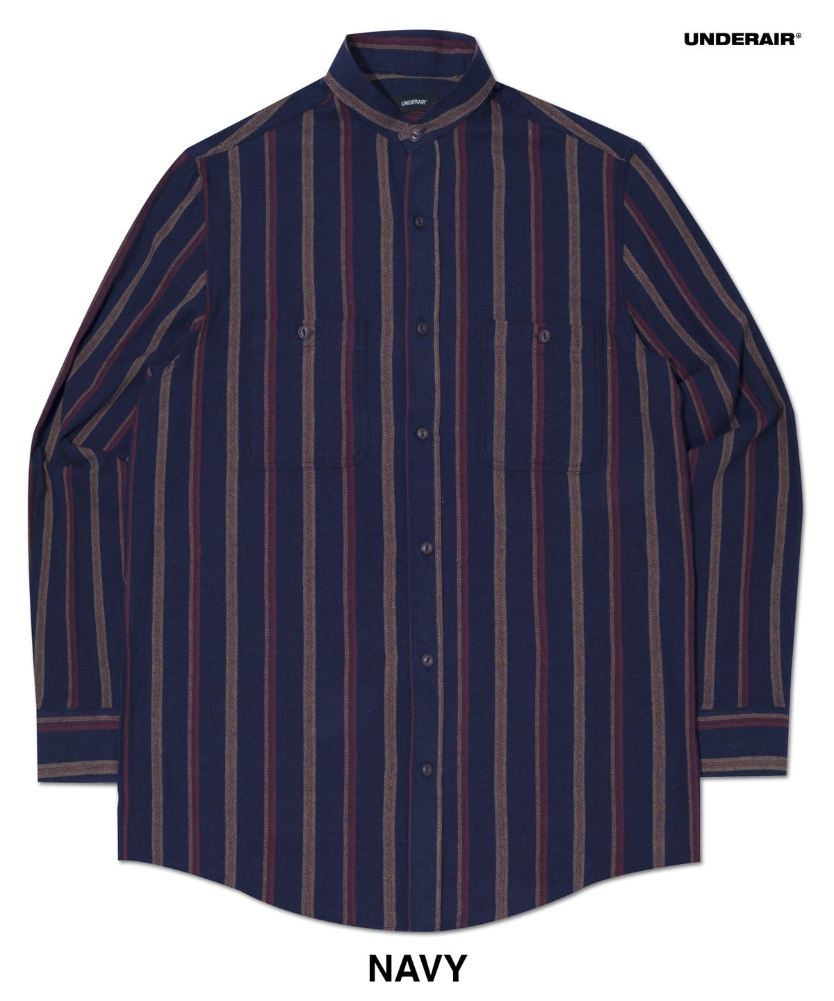 언더에어(UNDERAIR) [차이나카라] TANTALUS STRIPE SHIRTS (3 COLOR)