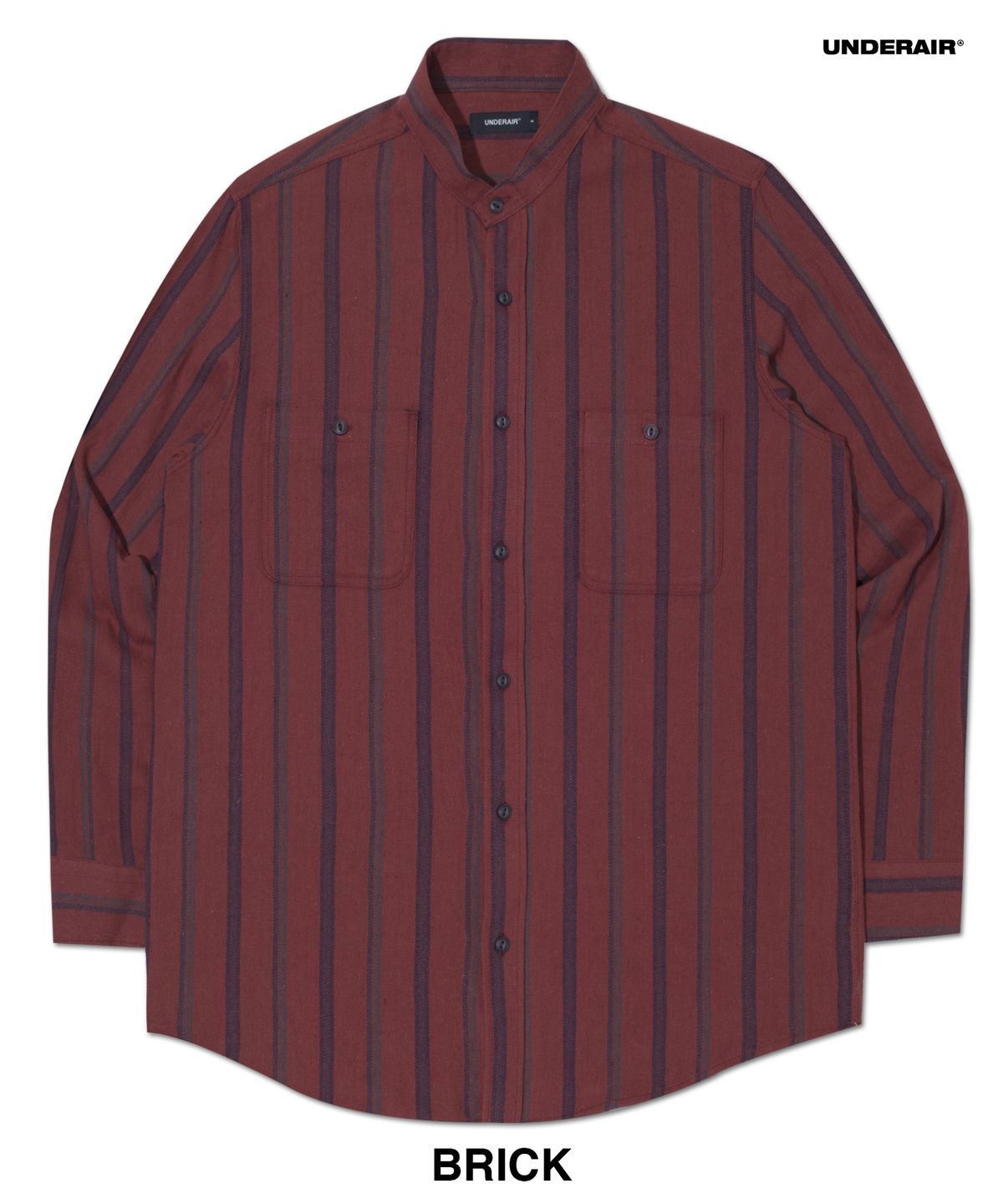 언더에어(UNDERAIR) [차이나카라] TANTALUS STRIPE SHIRTS (3 COLOR)
