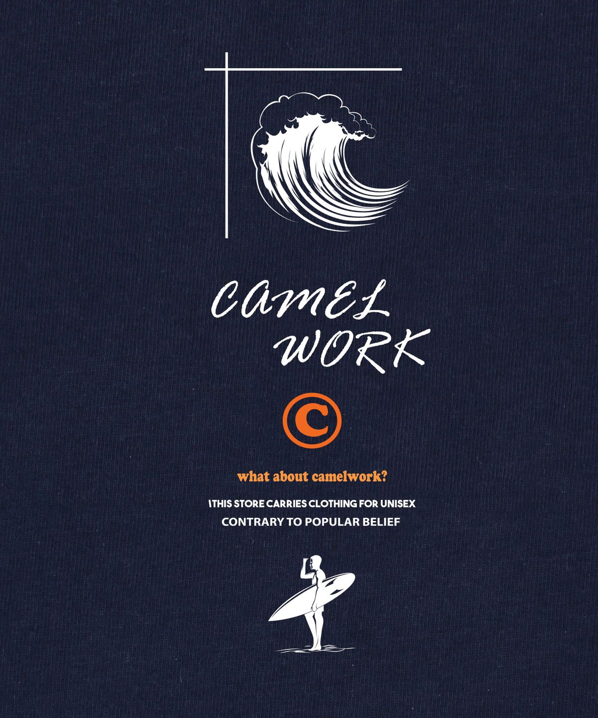 카멜워크(CAMEL WORK) 웨이크보드 반팔티셔츠(네이비)