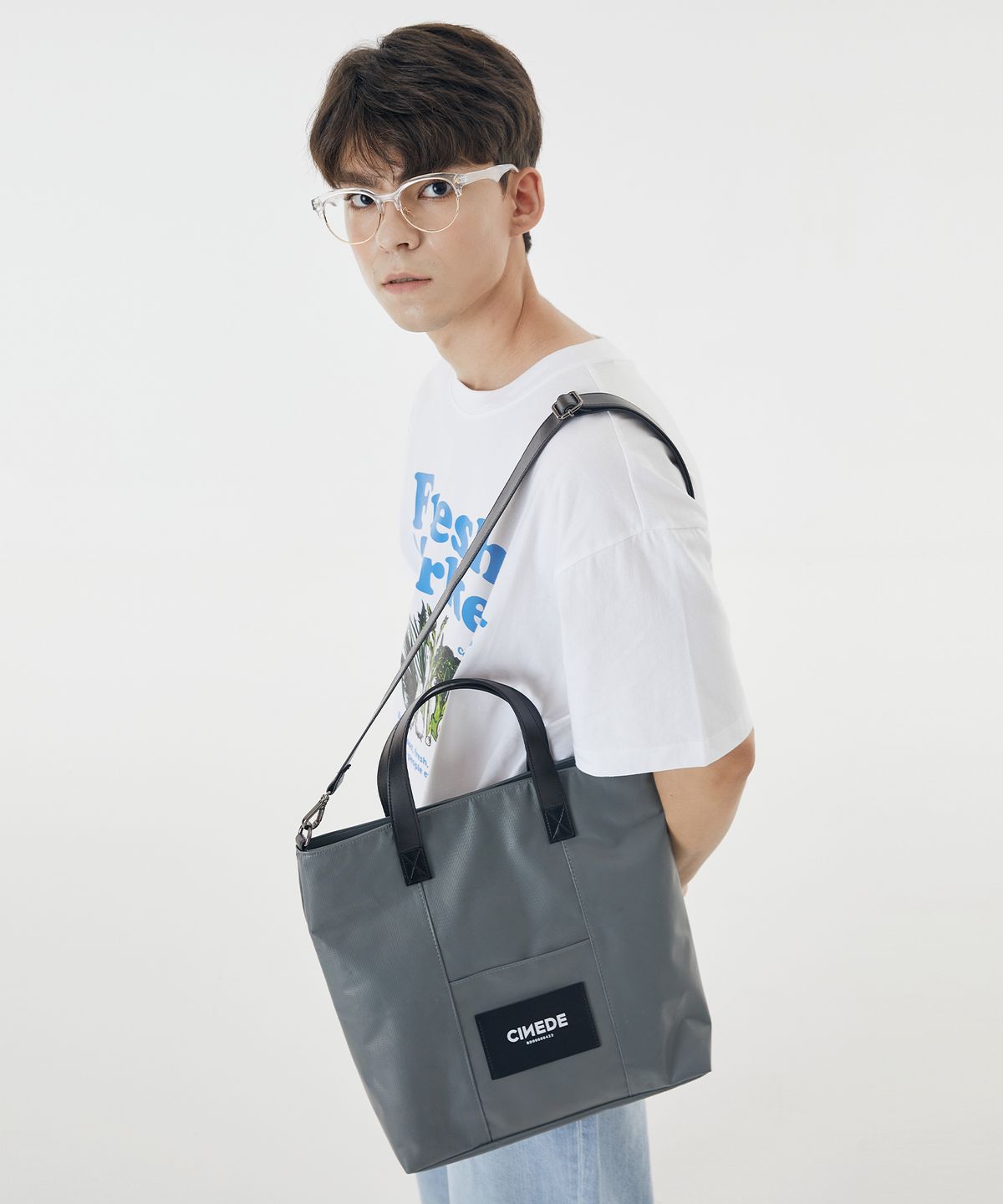 씨네드(CINEDE) [Paulin Shoulder Bag] 폴린 숄더백 - 타프그레이
