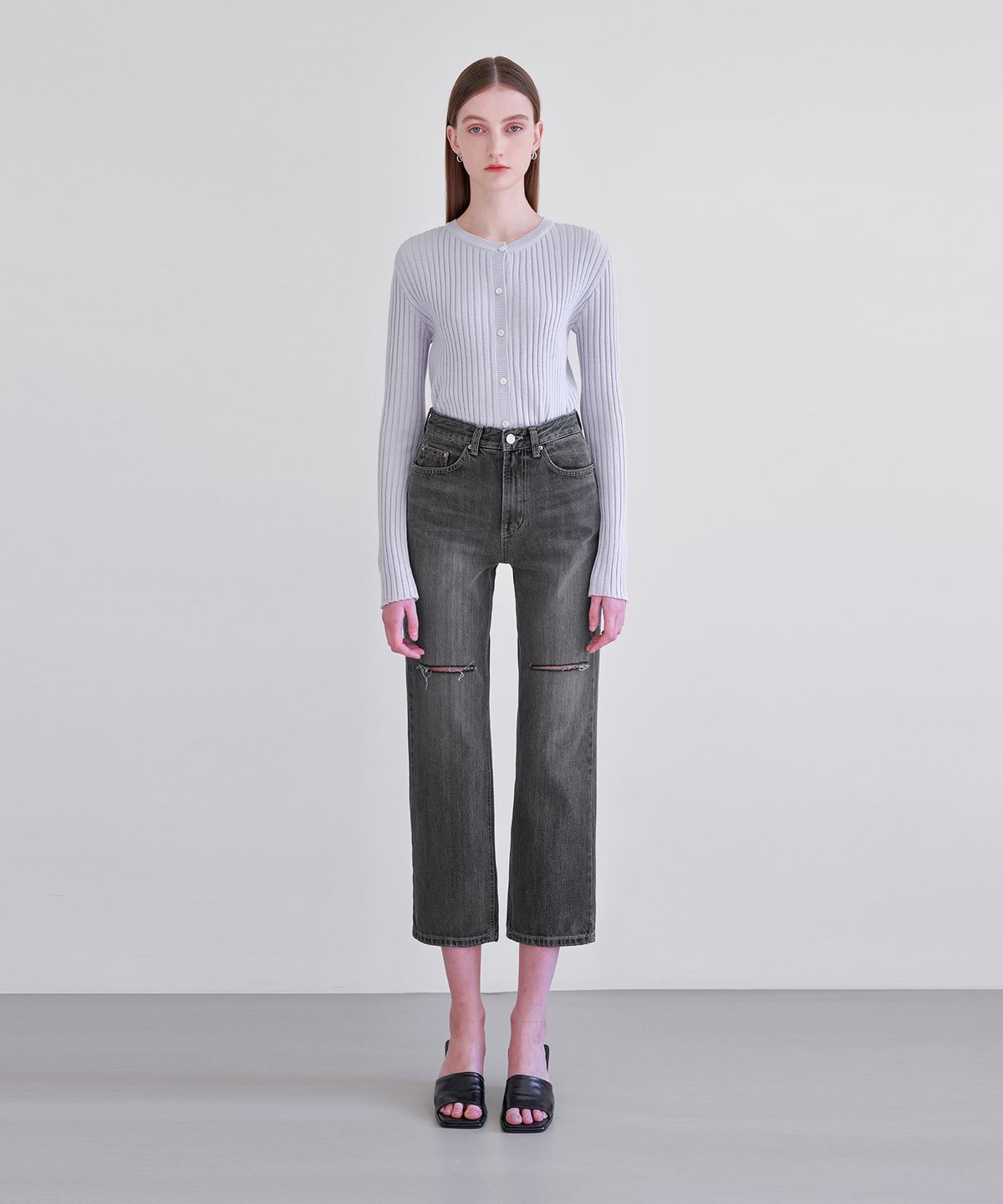 판도라핏(PANDORAFIT) [STRAIGHT] Ash Jeans