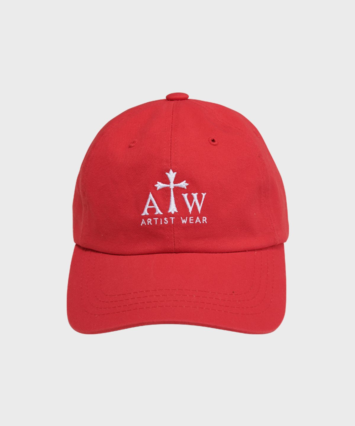 아티스트웨어(ARTISTWEAR) [ATW] 시그니쳐 로고 자수 볼캡_RD
