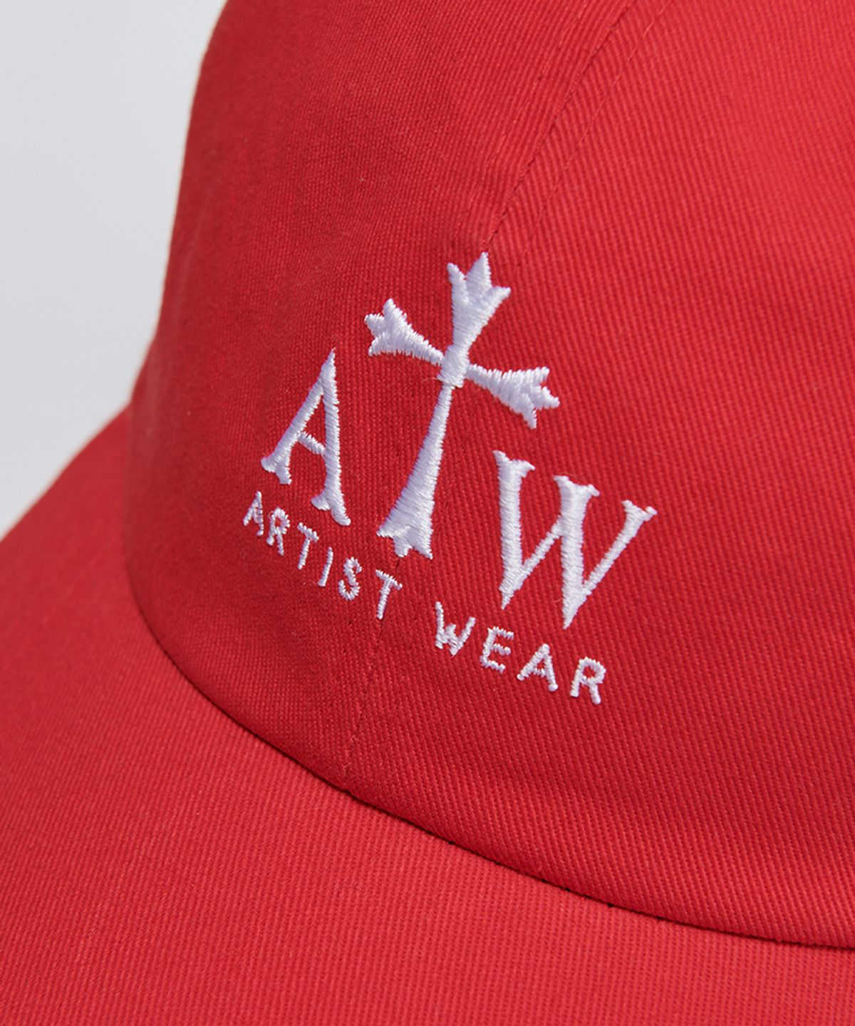 아티스트웨어(ARTISTWEAR) [ATW] 시그니쳐 로고 자수 볼캡_RD