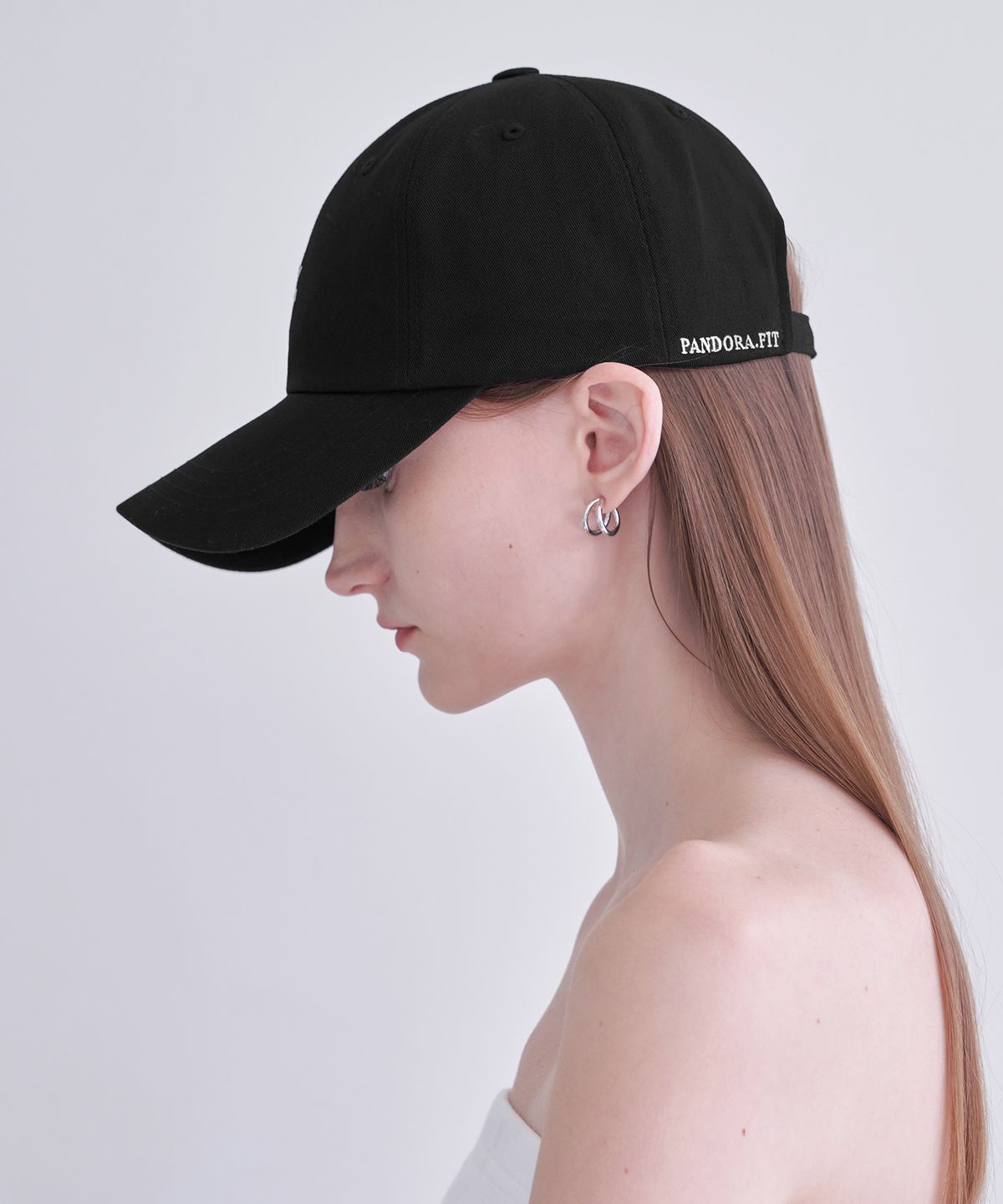 판도라핏(PANDORAFIT) Basic Logo Ball Cap Black