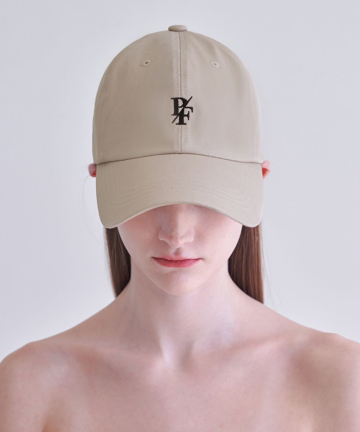 판도라핏(PANDORAFIT) Basic Logo Ball Cap Beige