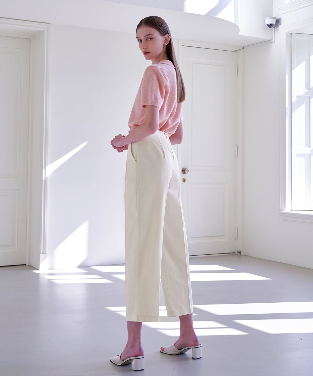 판도라핏(PANDORAFIT) [STRAGHT] Edge Slacks Ivory