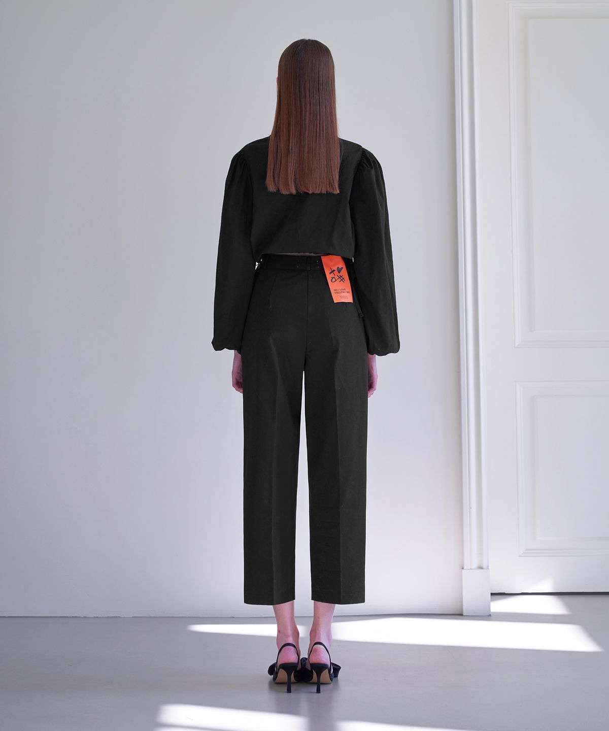 판도라핏(PANDORAFIT) [STRAGHT] Edge Slacks Black