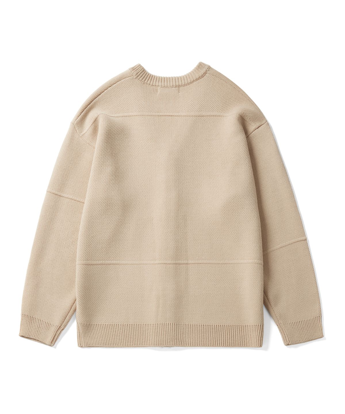 크리틱(CRITIC) CUTTING POINT KNIT 가디건 Sand Beige