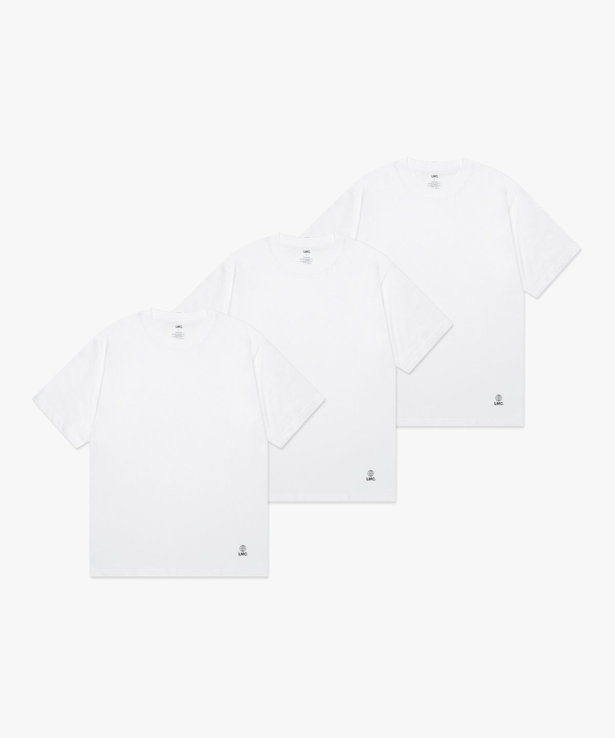 엘엠씨(LMC) GLOBE TEE 3PACK white