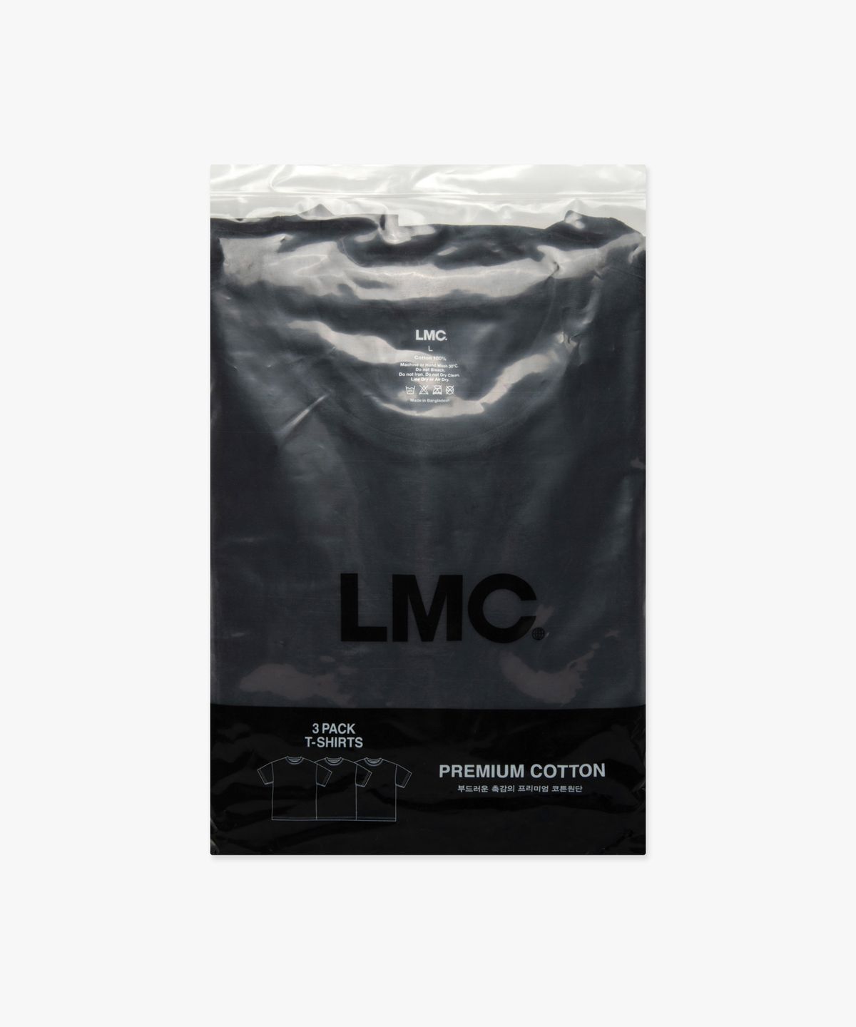 엘엠씨(LMC) GLOBE TEE 3PACK black