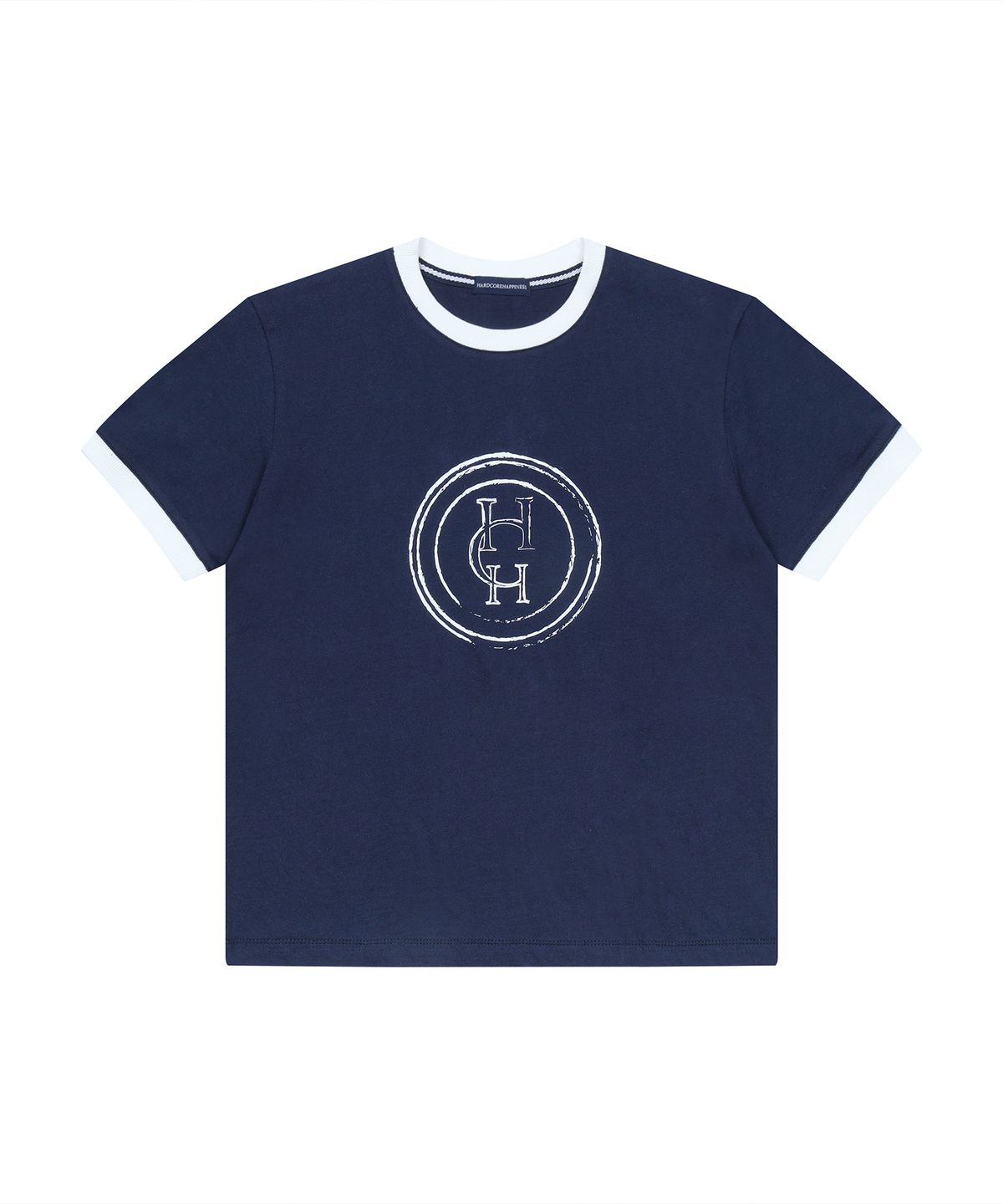 하드코어 해피니스(HARDCORE HAPPINESS) HARDCORE LOGO VINTAGE TEE Navy
