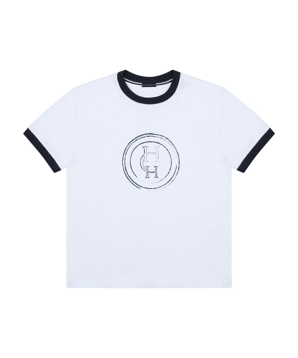 하드코어 해피니스(HARDCORE HAPPINESS) HARDCORE LOGO VINTAGE TEE White