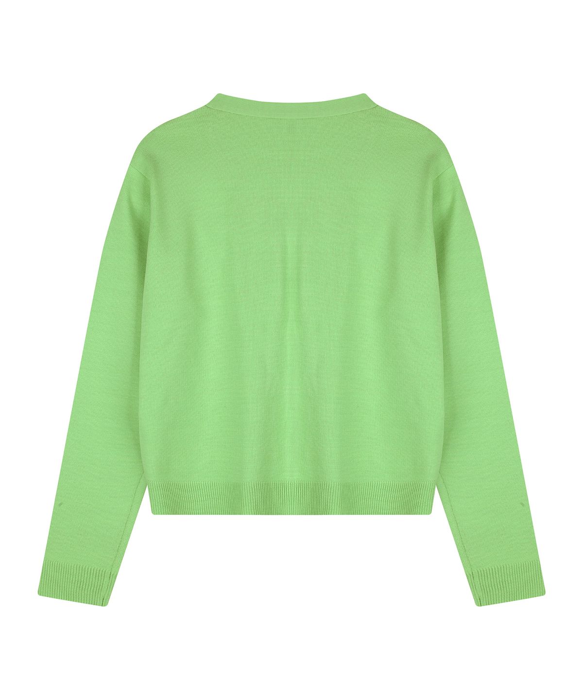 하드코어 해피니스(HARDCORE HAPPINESS) LOGO BASIC CARDIGAN Light green