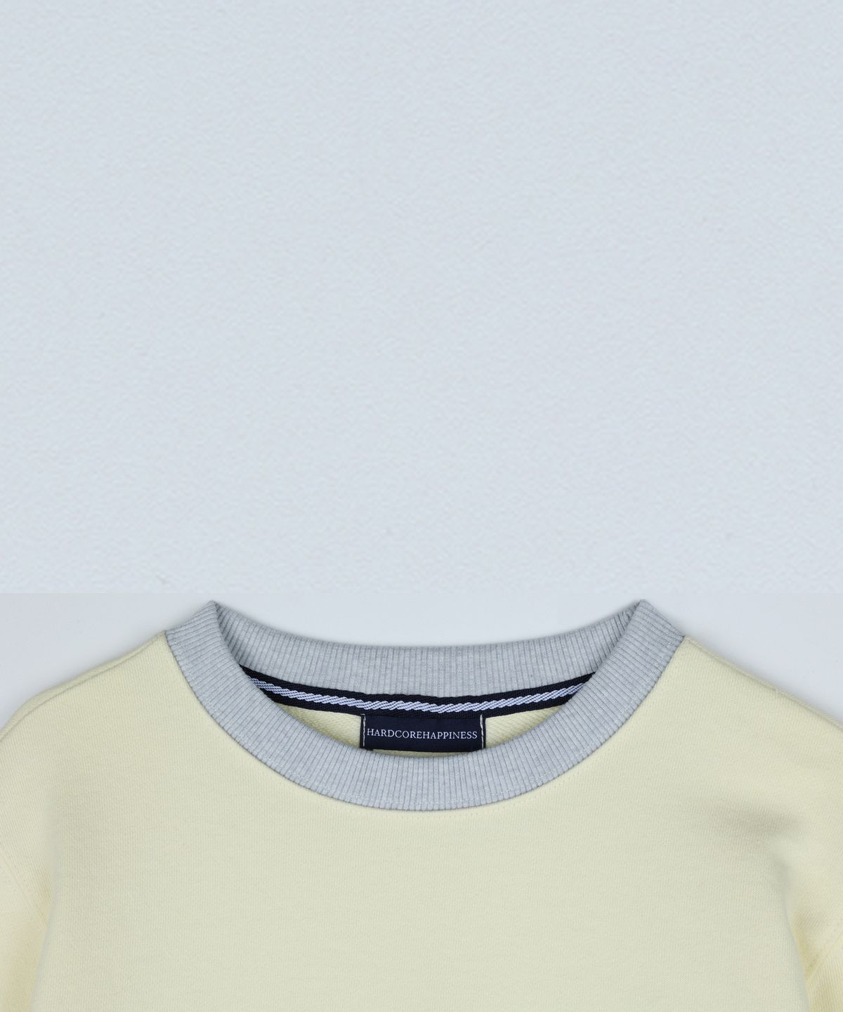 하드코어 해피니스(HARDCORE HAPPINESS) VINTAGE SWEATSHIRT Light Yellow