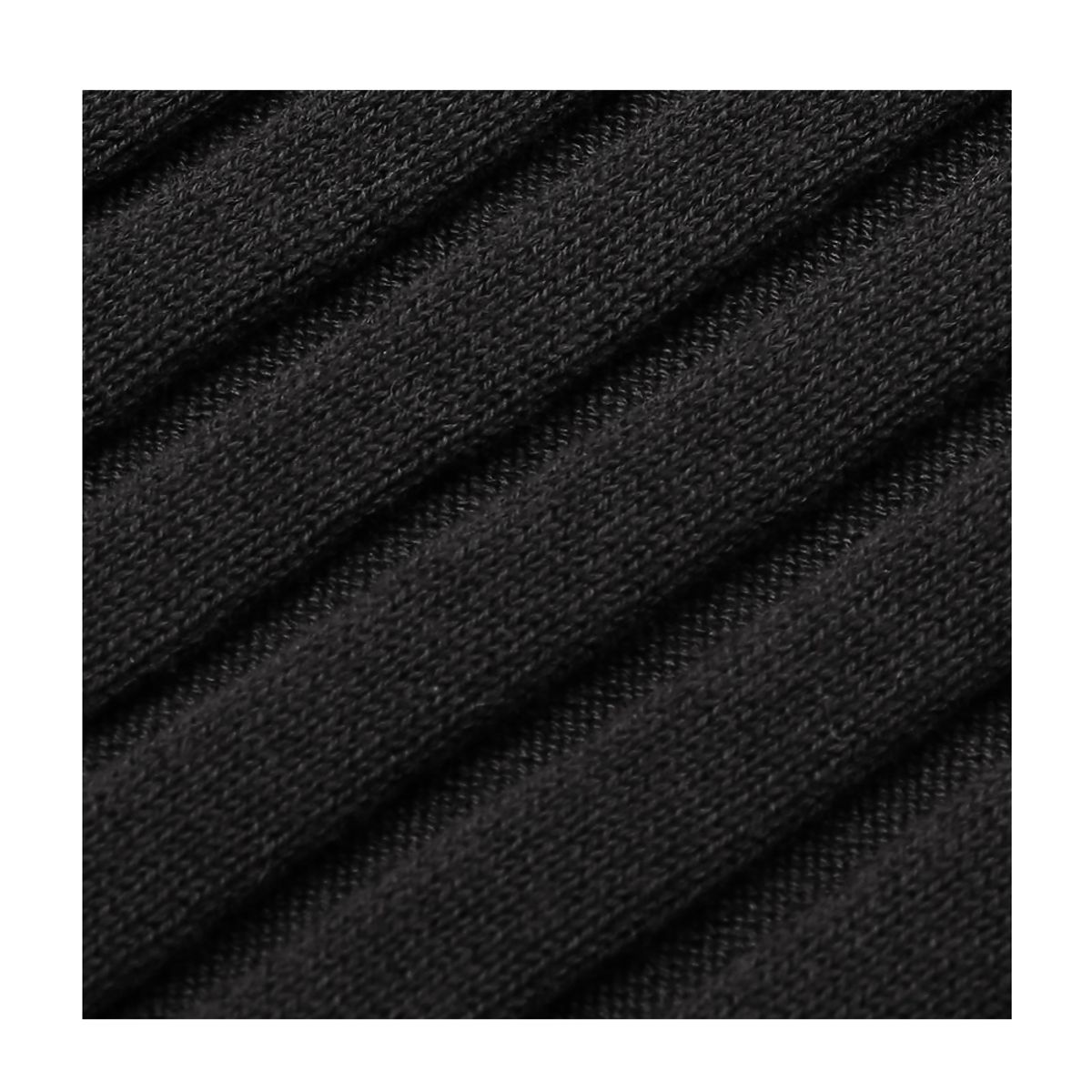 솔티(SORTIE) Reverse Henly neck Knit (Black)