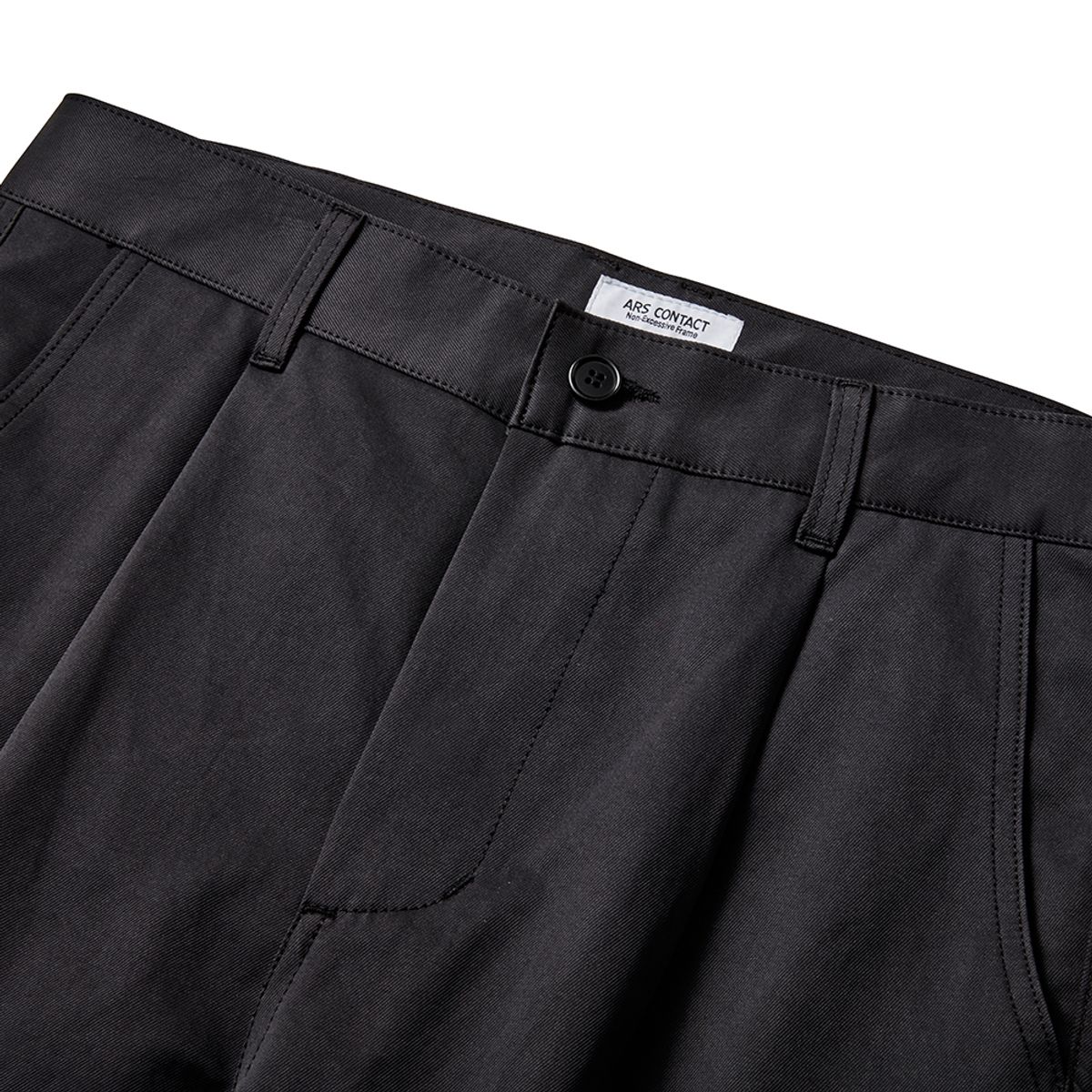 아르스 콘택트(ARSCONTACT) Tw Relaxed Pants Black