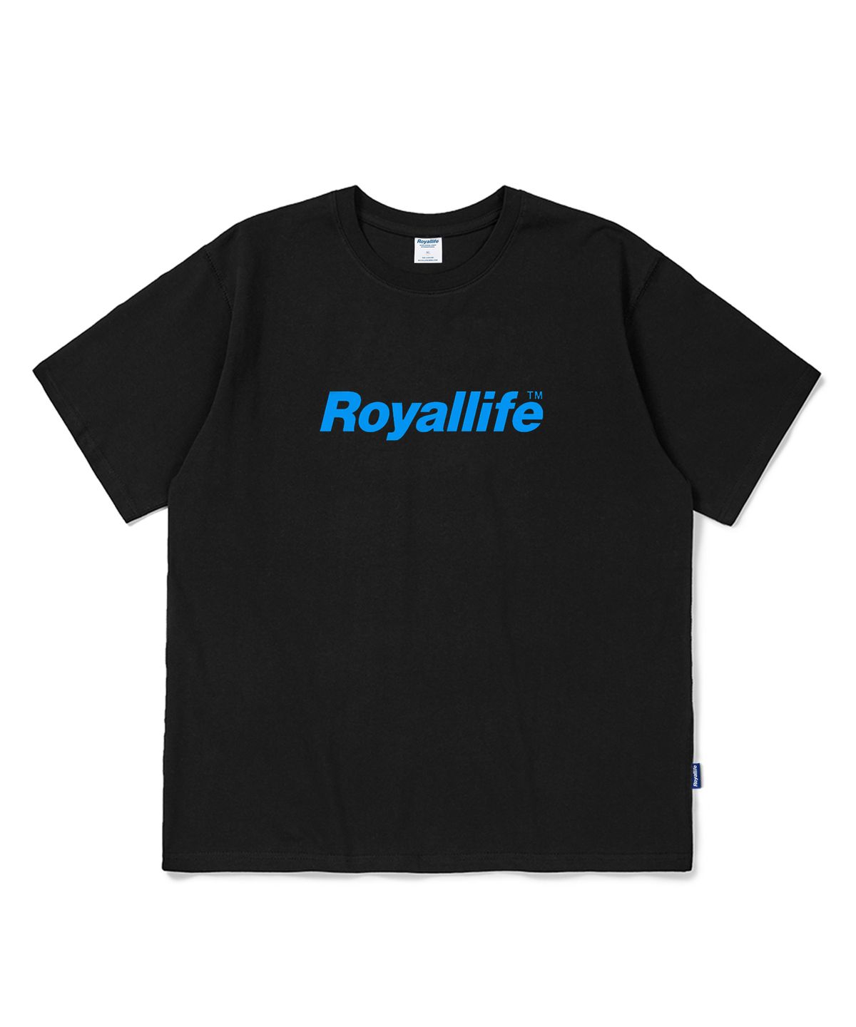 로얄라이프(ROYALLIFE) RL1001 오리지널 로고 반팔티 - 블랙