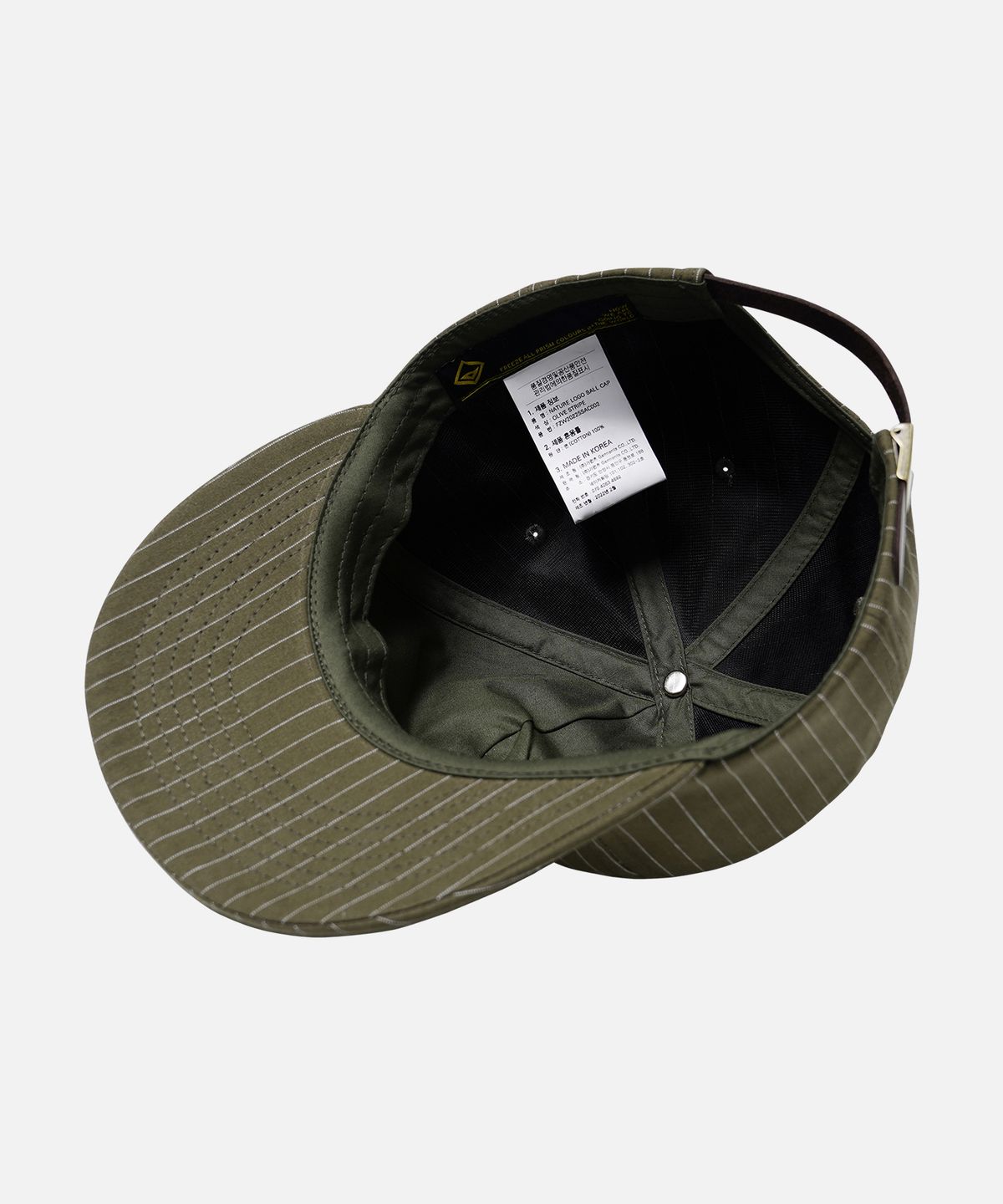 프리즘웍스(FRIZMWORKS) NATURE LOGO BALL CAP _ OLIVE STRIPE
