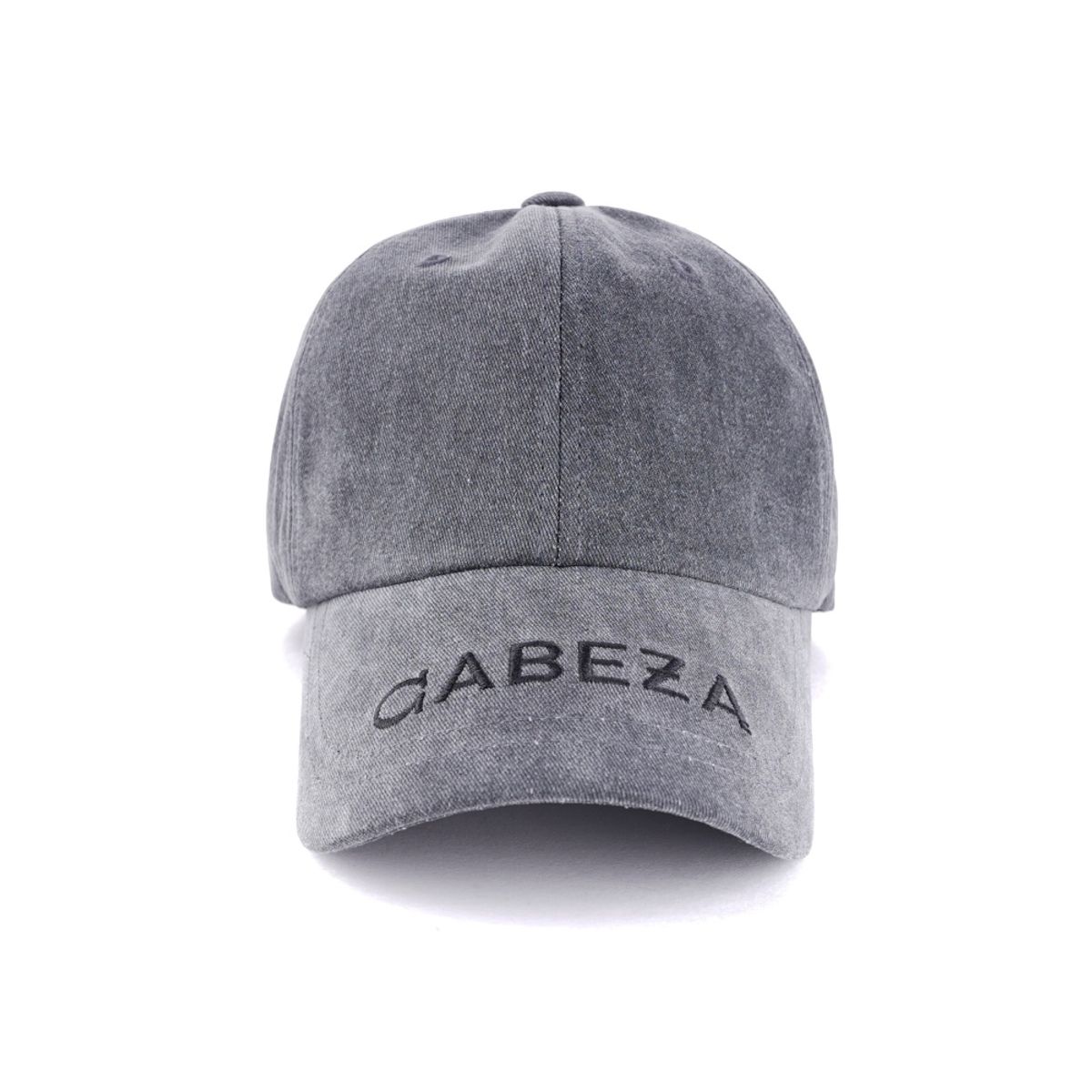 카베자(CABEZA) 챙 로고 볼캡 그레이