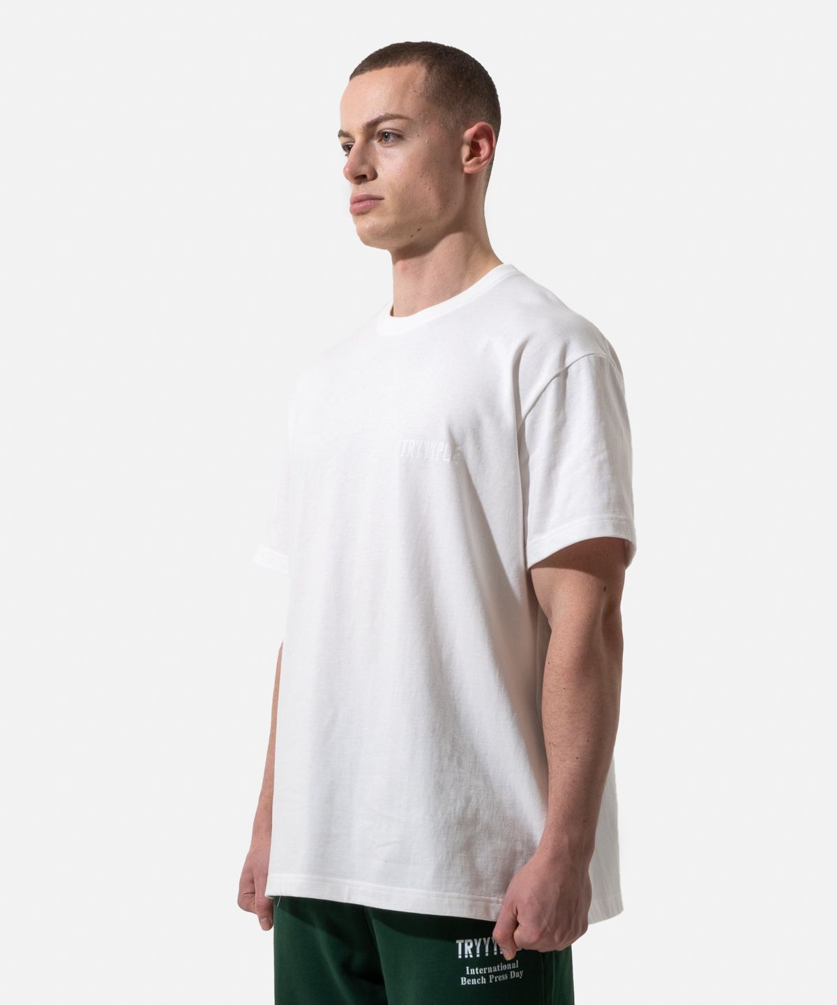 노이스스튜디오(NOICE STUDIO) 노이스 스튜디오 Expose 오버핏 반팔 티셔츠 Oversided T-Shirt - 화이트