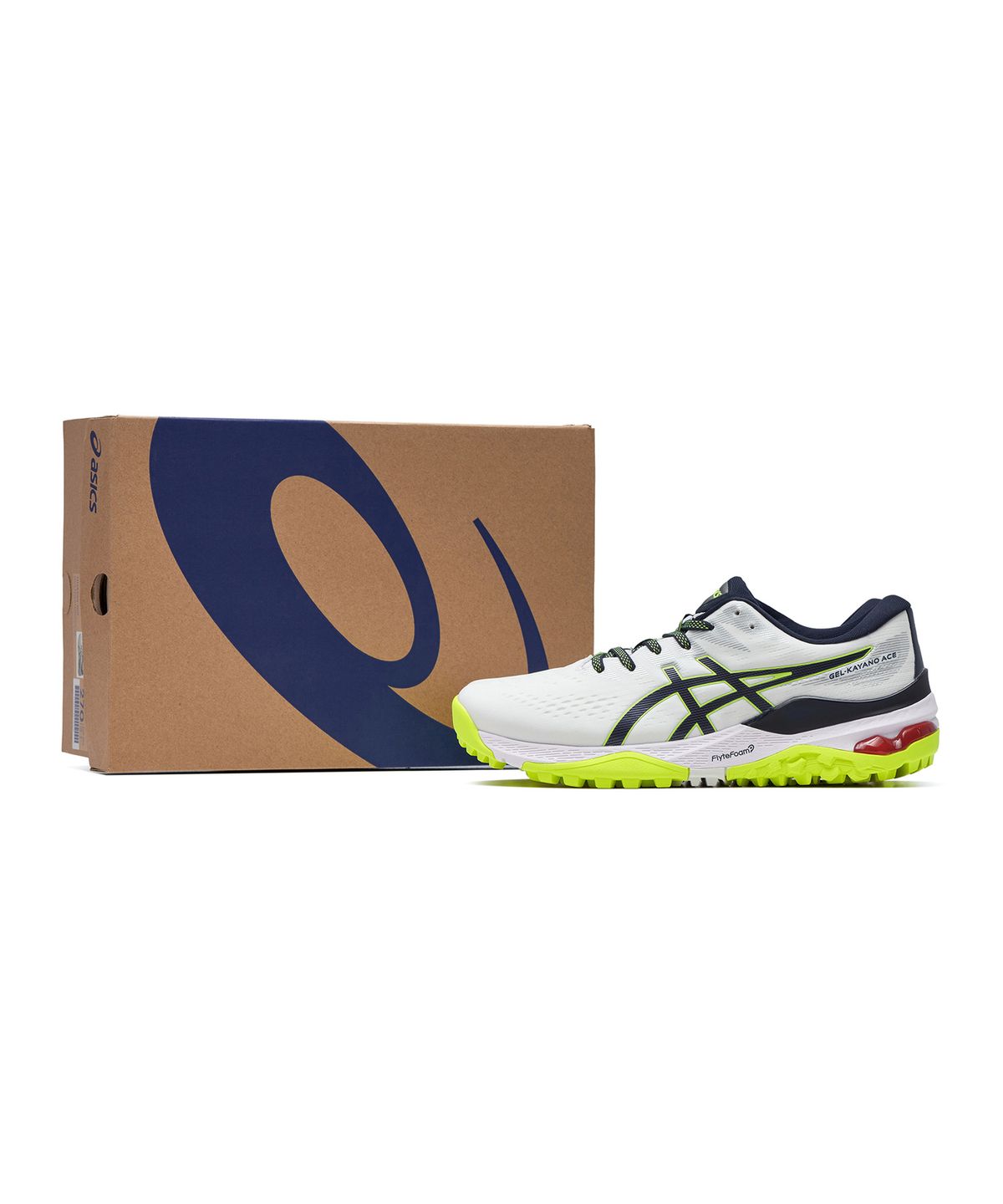 아식스 골프(ASICS GOLF) 젤-카야노-에이스 - 화이트:미드나잇