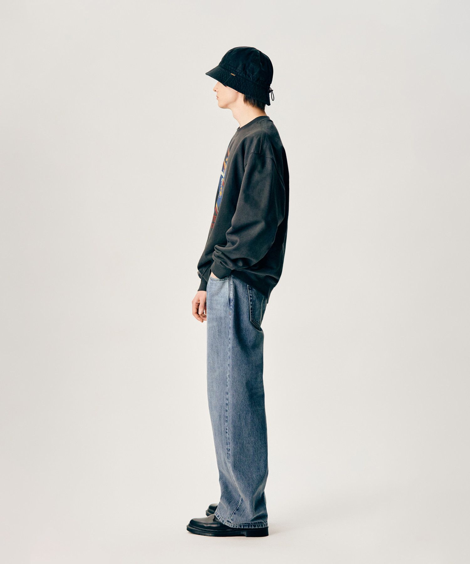 MUSINSA | ESPIONAGE Over Fatigue Hat Black