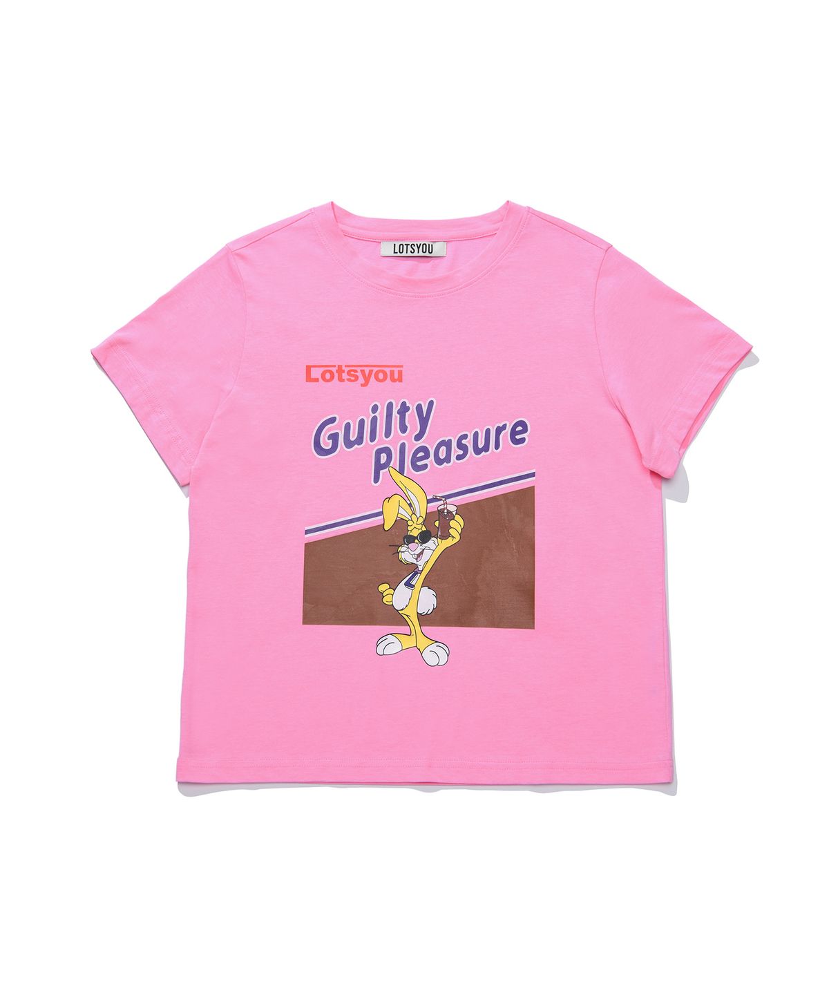 라츠유(LOTSYOU) lotsyou_Chocolate Milk Guilty Pleasure Tee Pink