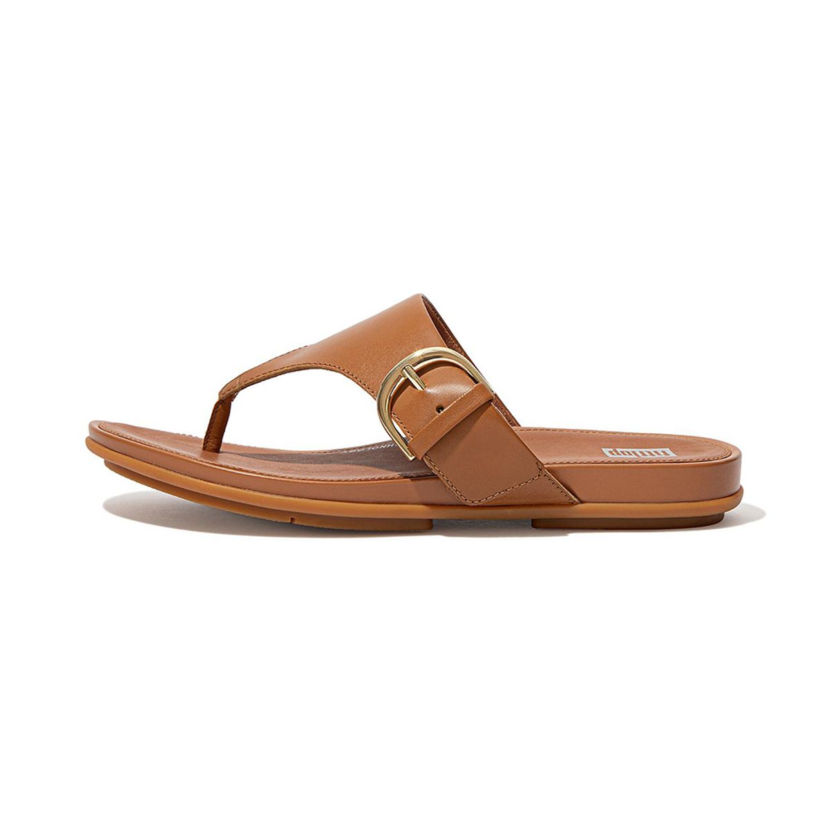 핏플랍(FITFLOP) 그라시에 토포스트 레더 쪼리 Light Tan