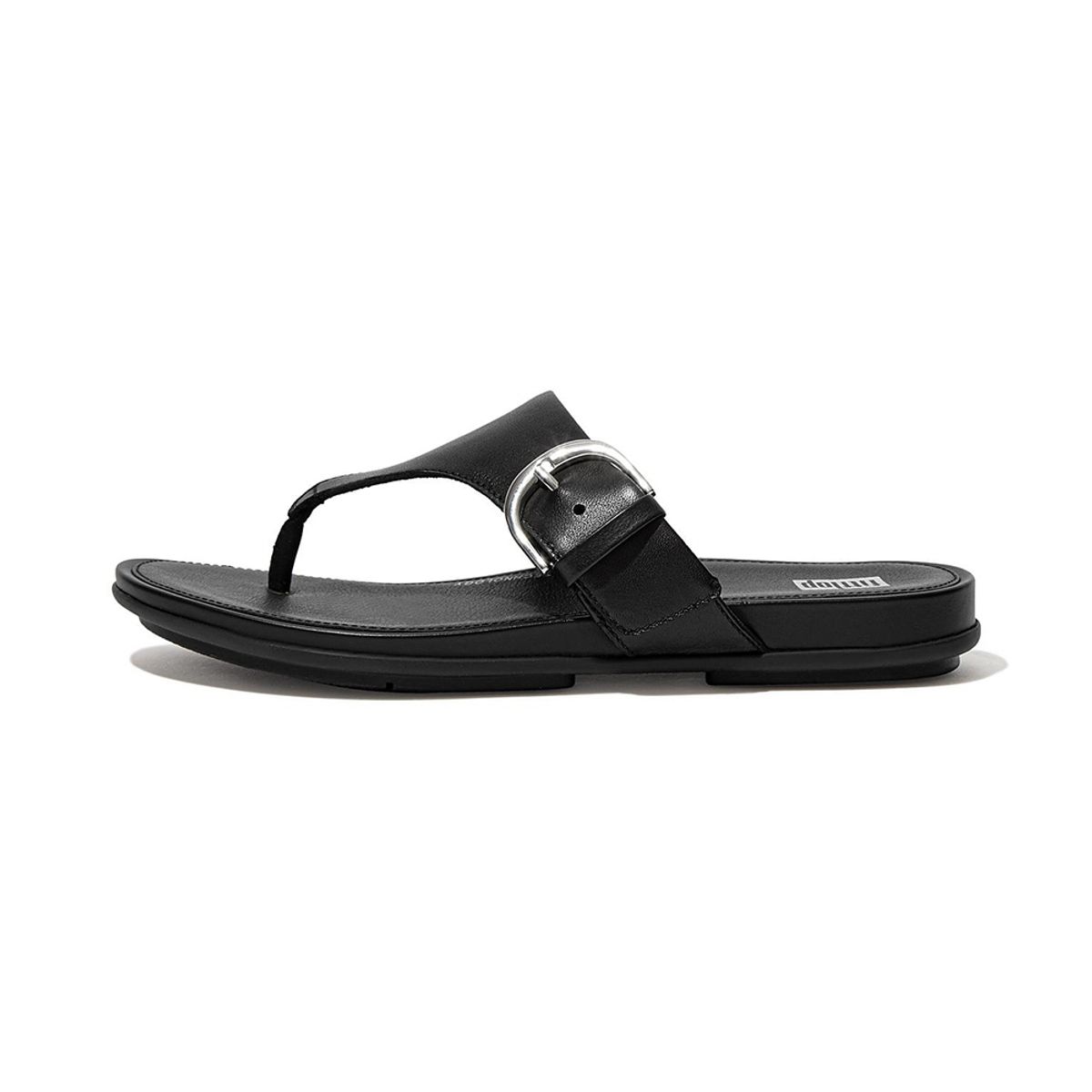 핏플랍(FITFLOP) 그라시에 토포스트 레더 쪼리 All Black