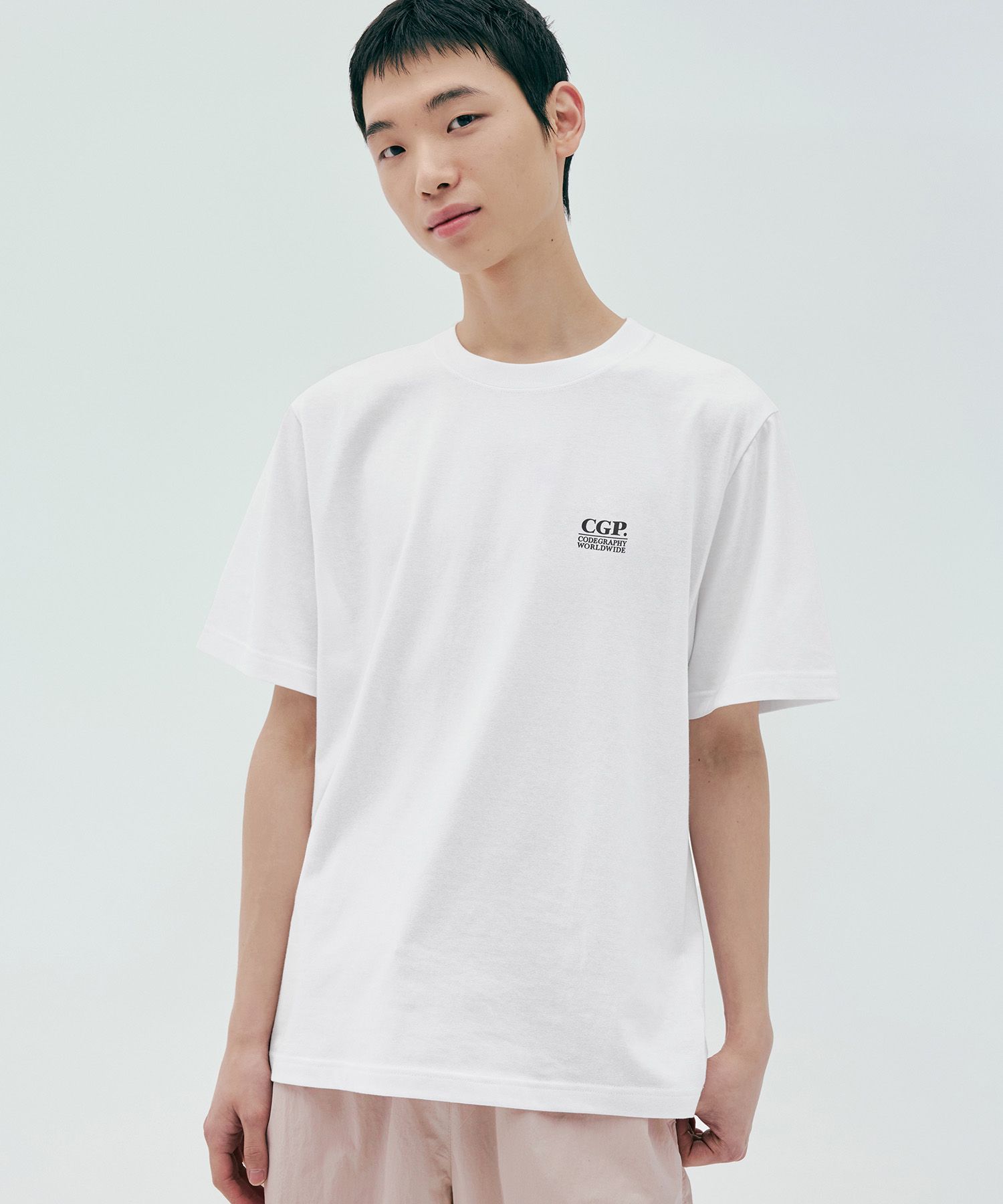 ★25SS新作★CODEGRAPHY★2PACK SMALL SQUARE LOGO T-SHIRT MUSINSA | Codegraphy [2PACK] CGP Small Square Logo Short