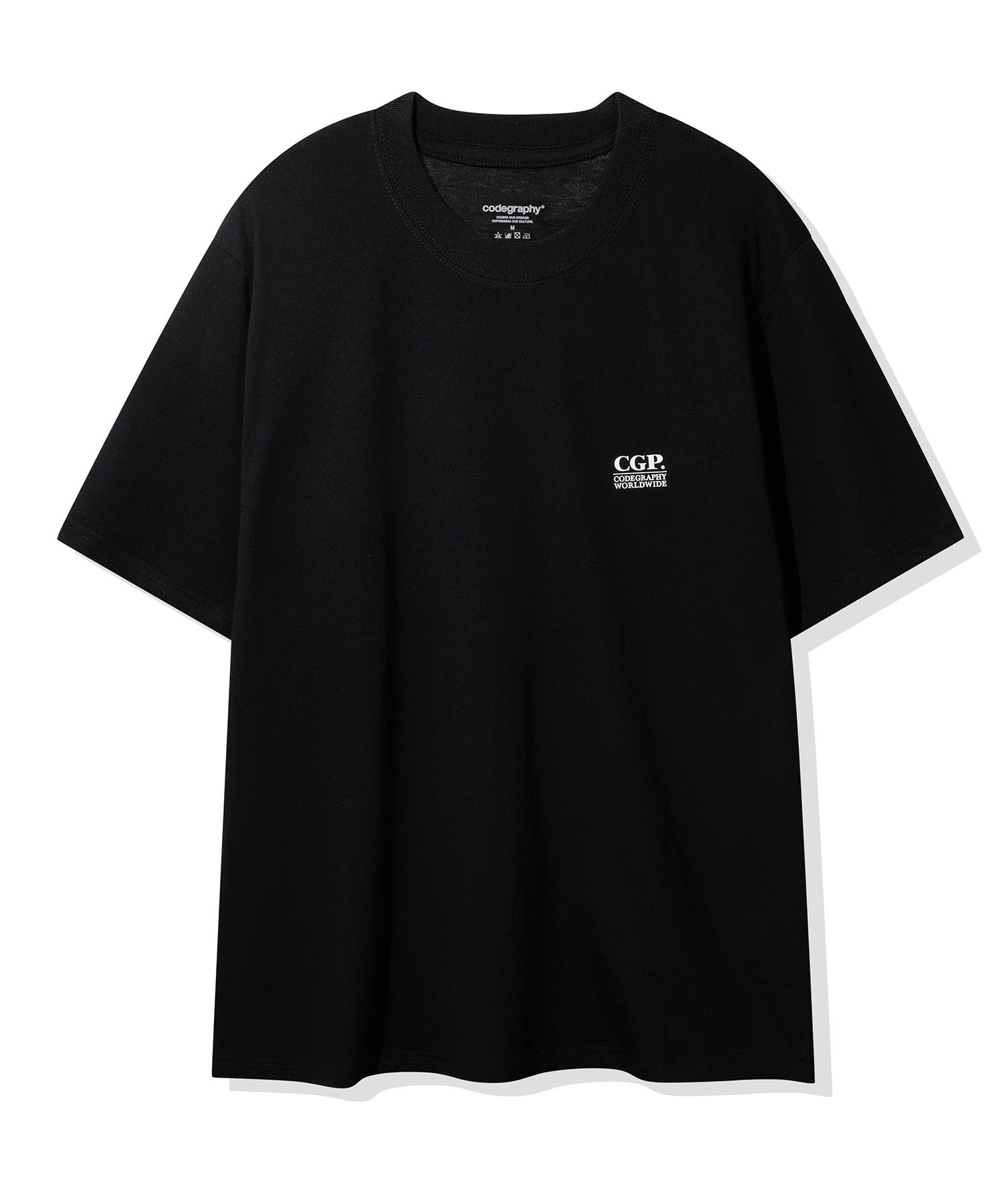 ★ codegraphy★ 2PACK CGP Small Square Logo Short Sleeve T- MUSINSA | Codegraphy [2PACK] CGP Small Square Logo Short