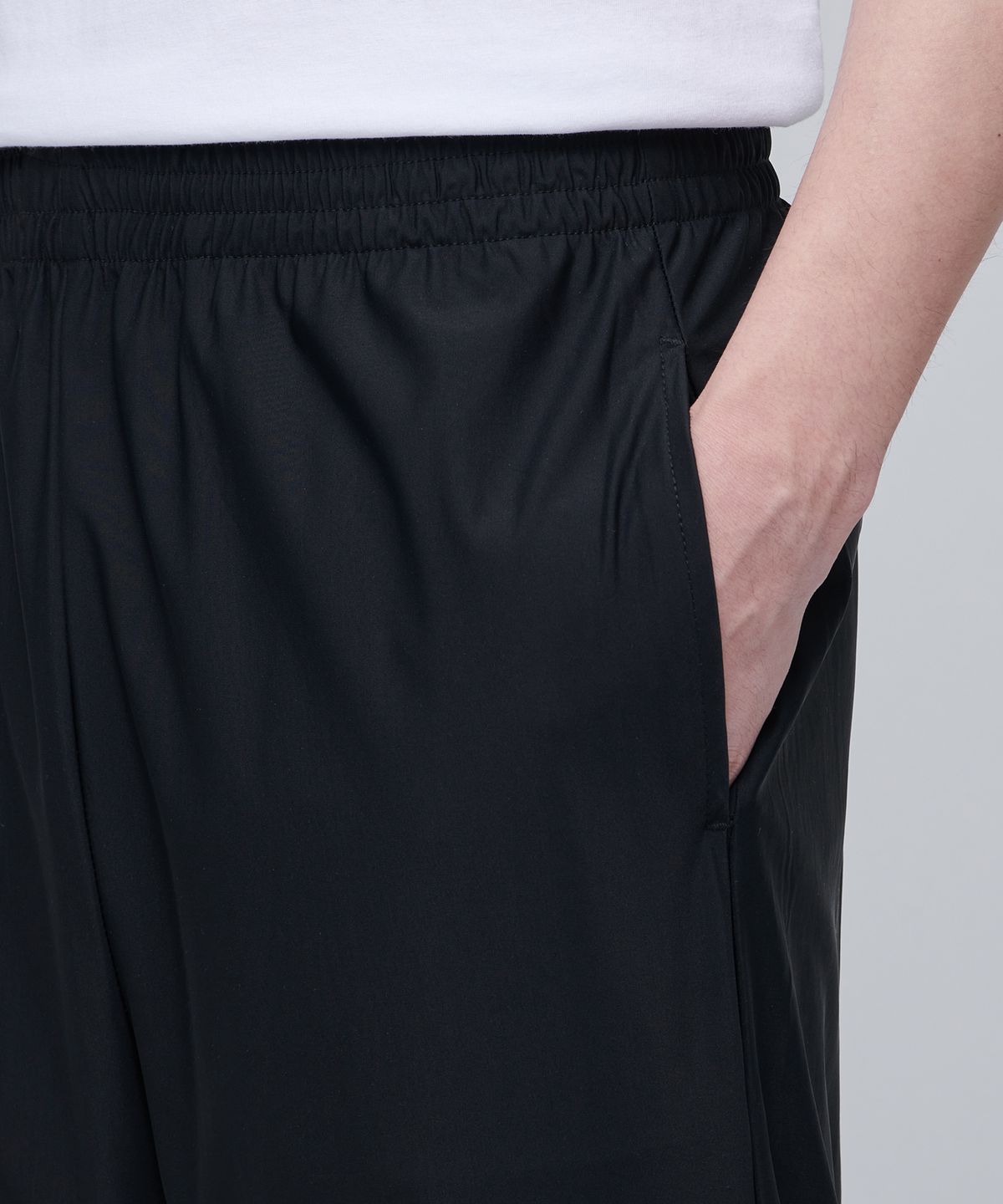 무신사 스탠다드(MUSINSA STANDARD) [쿨탠다드] 쿨링 와이드 밴딩 팬츠 [블랙]