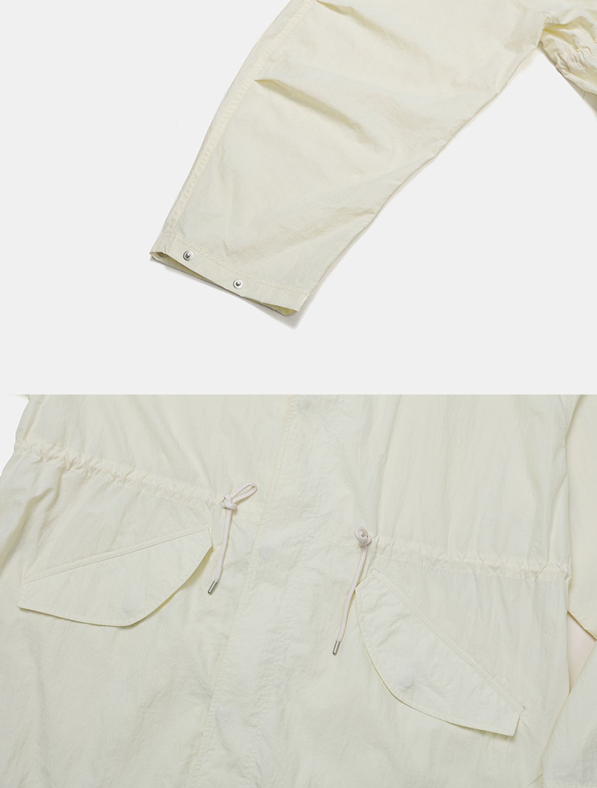데호(DEHO) FISHTAIL HOOD PARKA [Ivory]