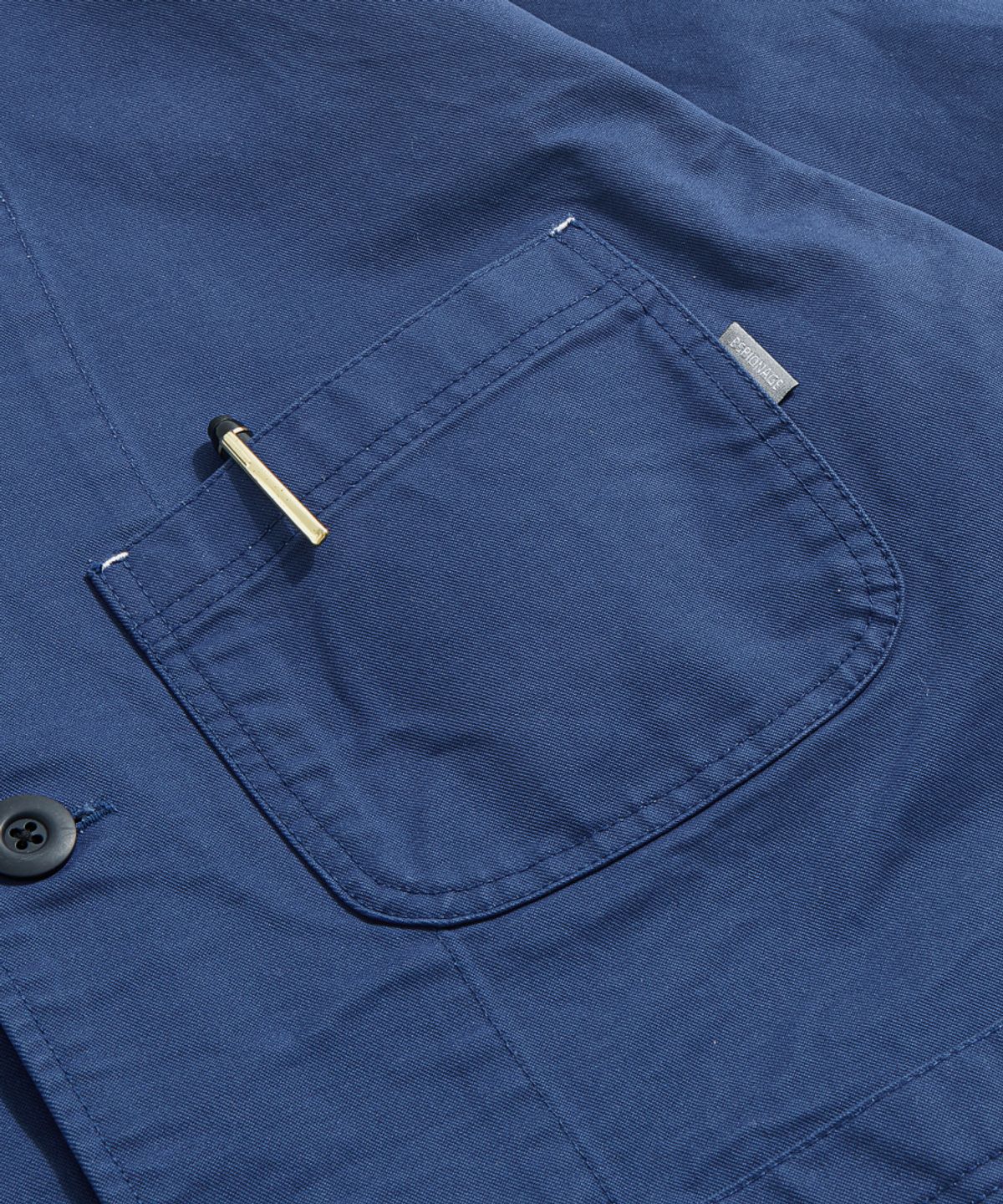에스피오나지(ESPIONAGE) French Wide Work Jacket (Moleskin) French Blue