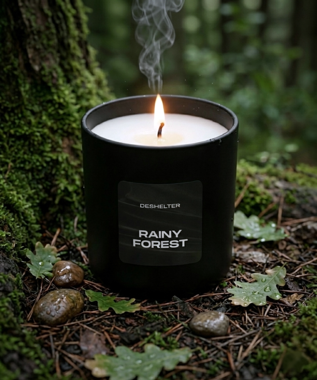 디쉘터(DESHELTER) RAINY FOREST 7oz  흙내음 스모키 우디향 소이캔들
