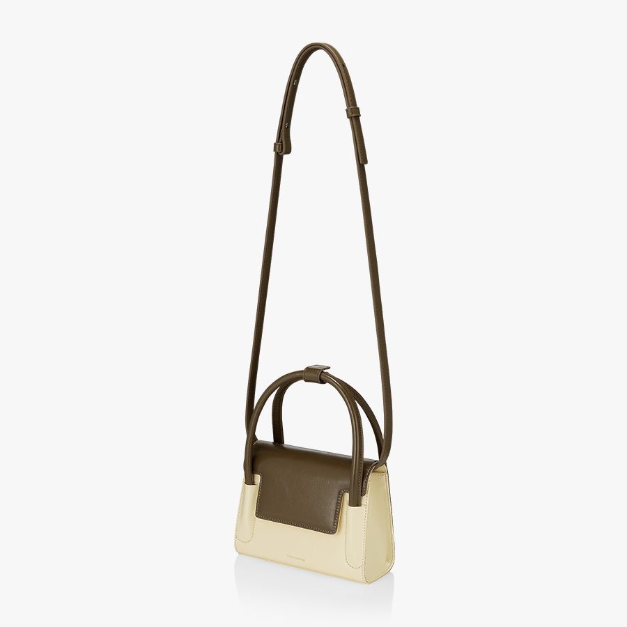 MUSINSA | FINDKAPOOR MARTY BAG 18 CRINKLED - IVORY BROWN