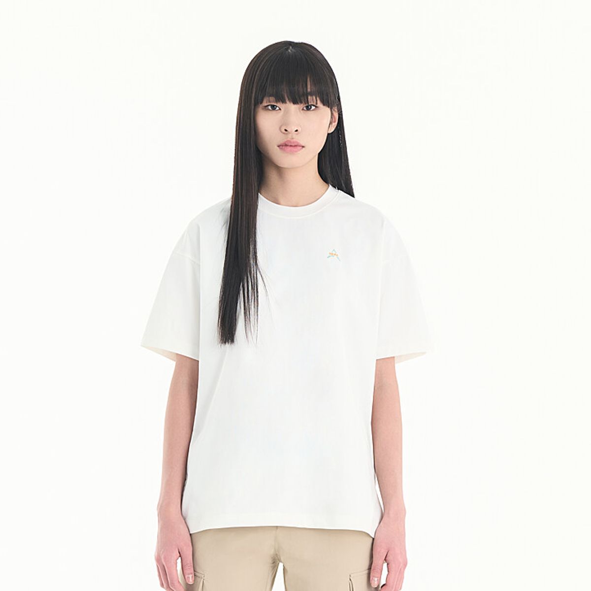 네파(NEPA) 7I45361 여성 C-TR 롱기장 반팔 라운드티 (루즈핏)