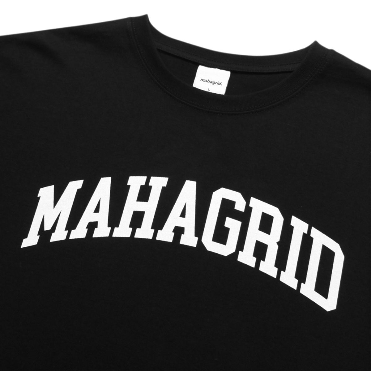 마하그리드(MAHAGRID) VARSITY LOGO TEE BLACK(MG2CMMT501A)