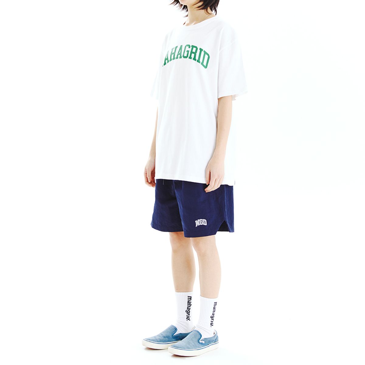 마하그리드(MAHAGRID) VARSITY LOGO TEE WHITE(MG2CMMT501A)