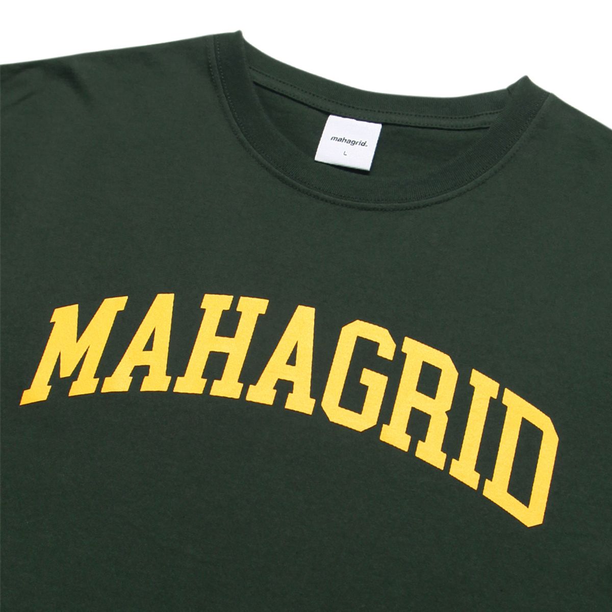 마하그리드(MAHAGRID) VARSITY LOGO TEE GREEN(MG2CMMT501A)