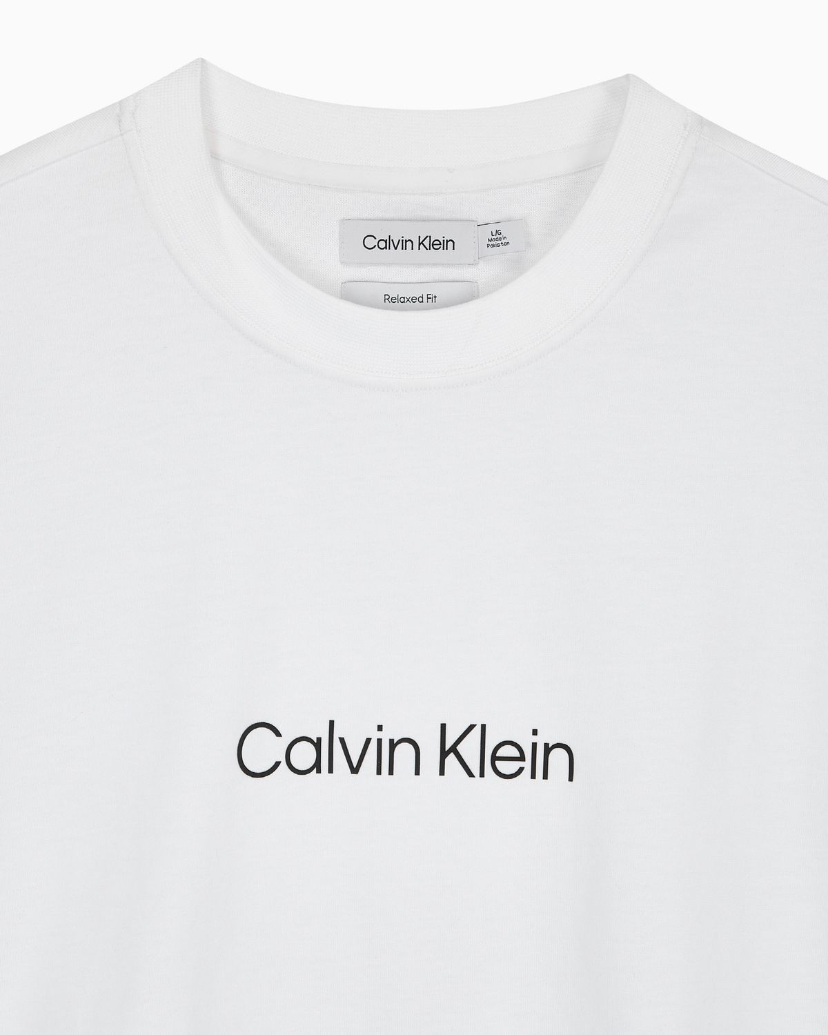 캘빈클라인 진(CALVIN KLEIN JEANS) 남 릴렉스핏 스탠다드 로고 반팔 티셔츠 40HM228 YAF