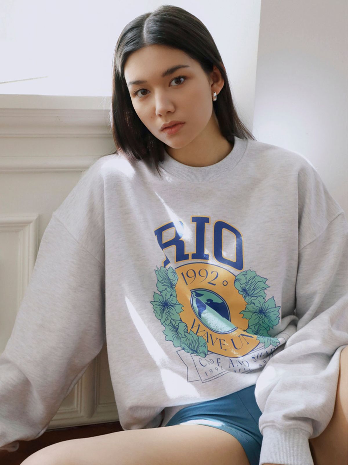 웨이브유니온(WAVE UNION) Rio Sweatshirt heather gray